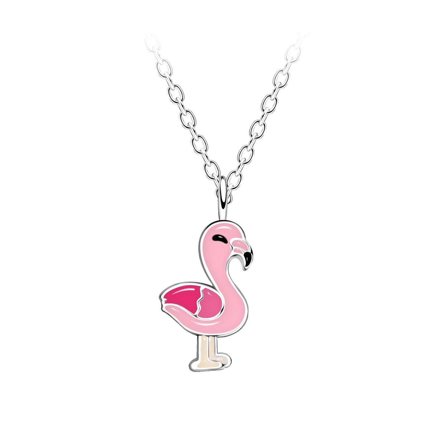 Kinder Halskette Flamingo aus 925 Silber
