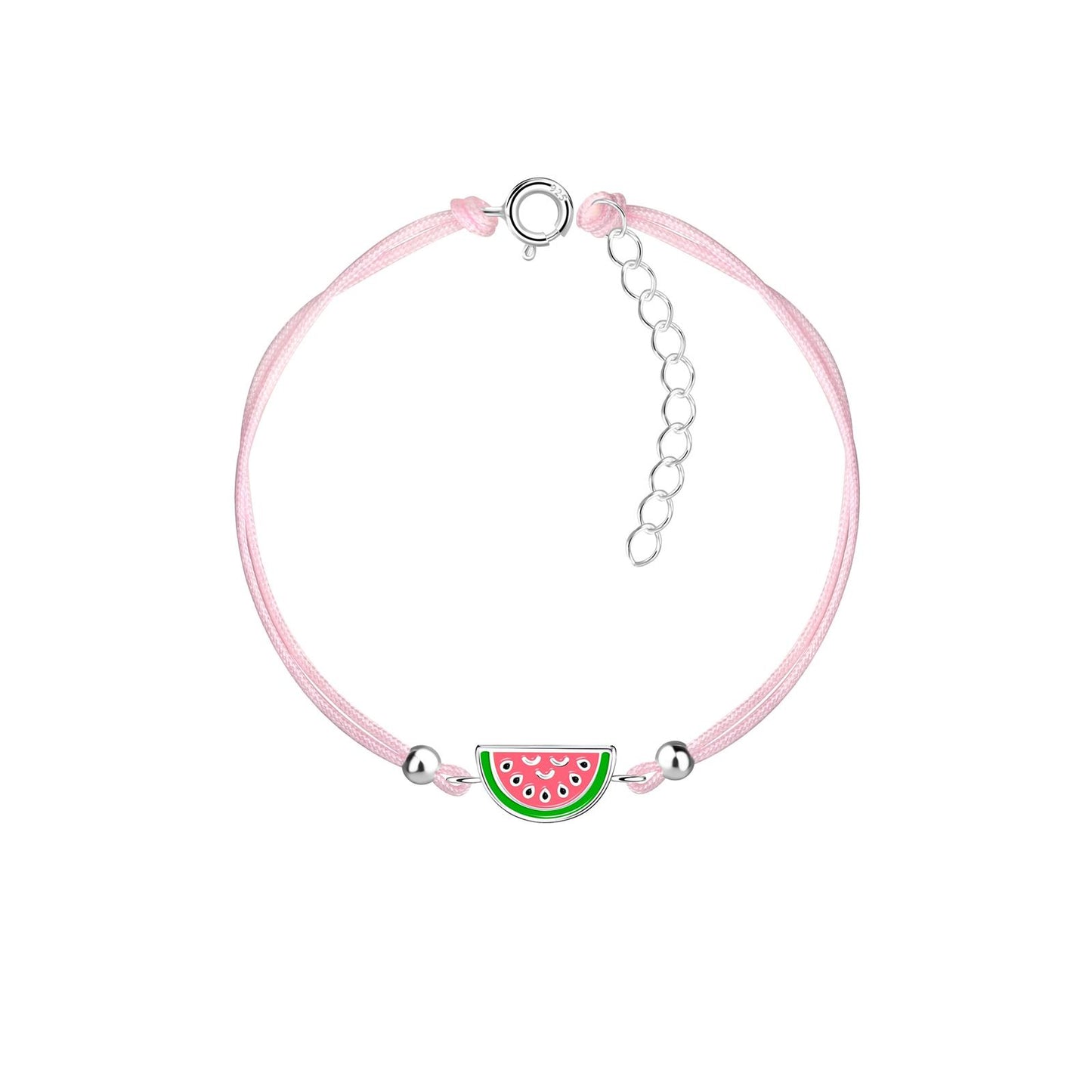 Kinder Armband Wassermelonen aus 925 Silber