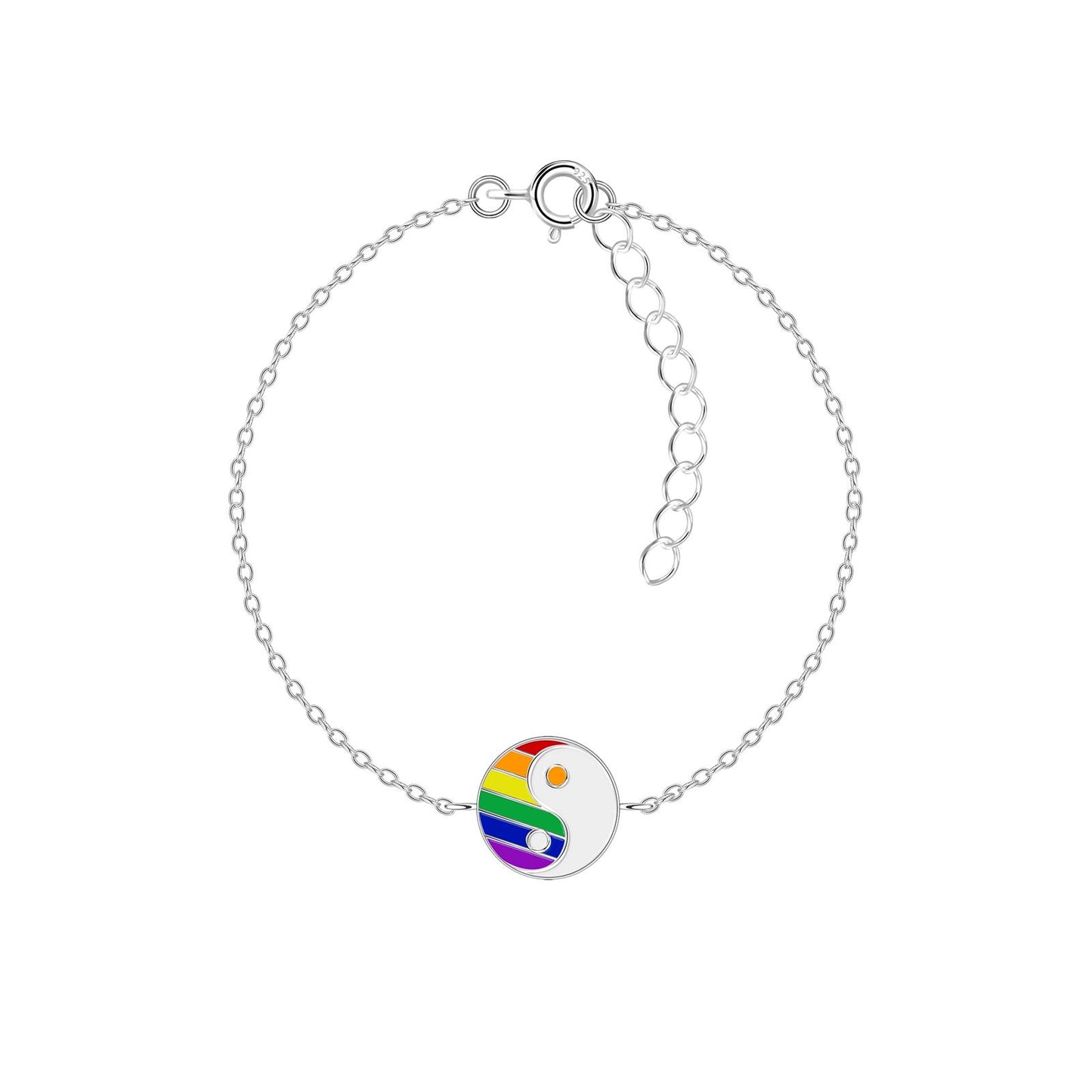 Kinder Armband Yin Yang aus 925 Silber
