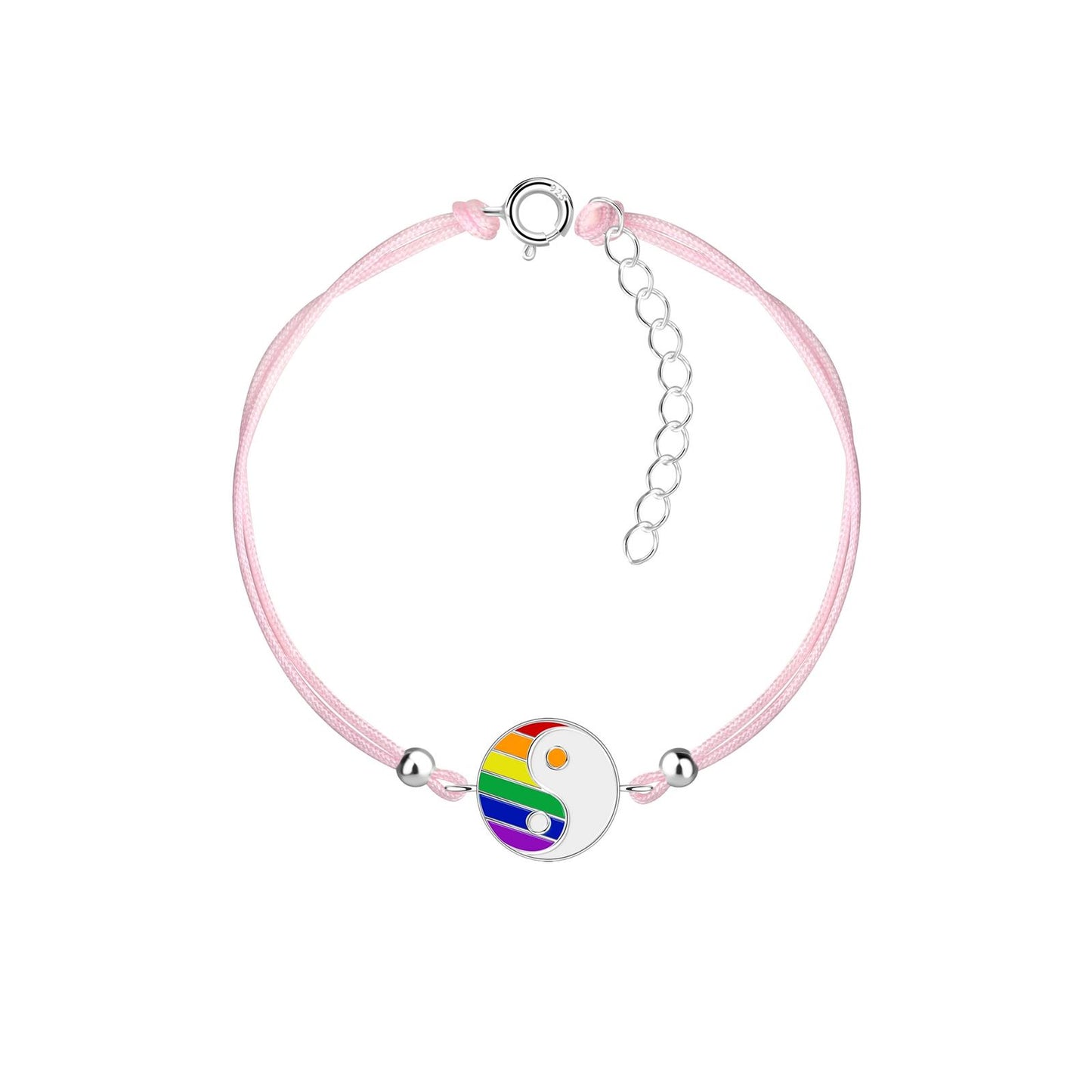 Kinder Armband Yin Yang aus 925 Silber