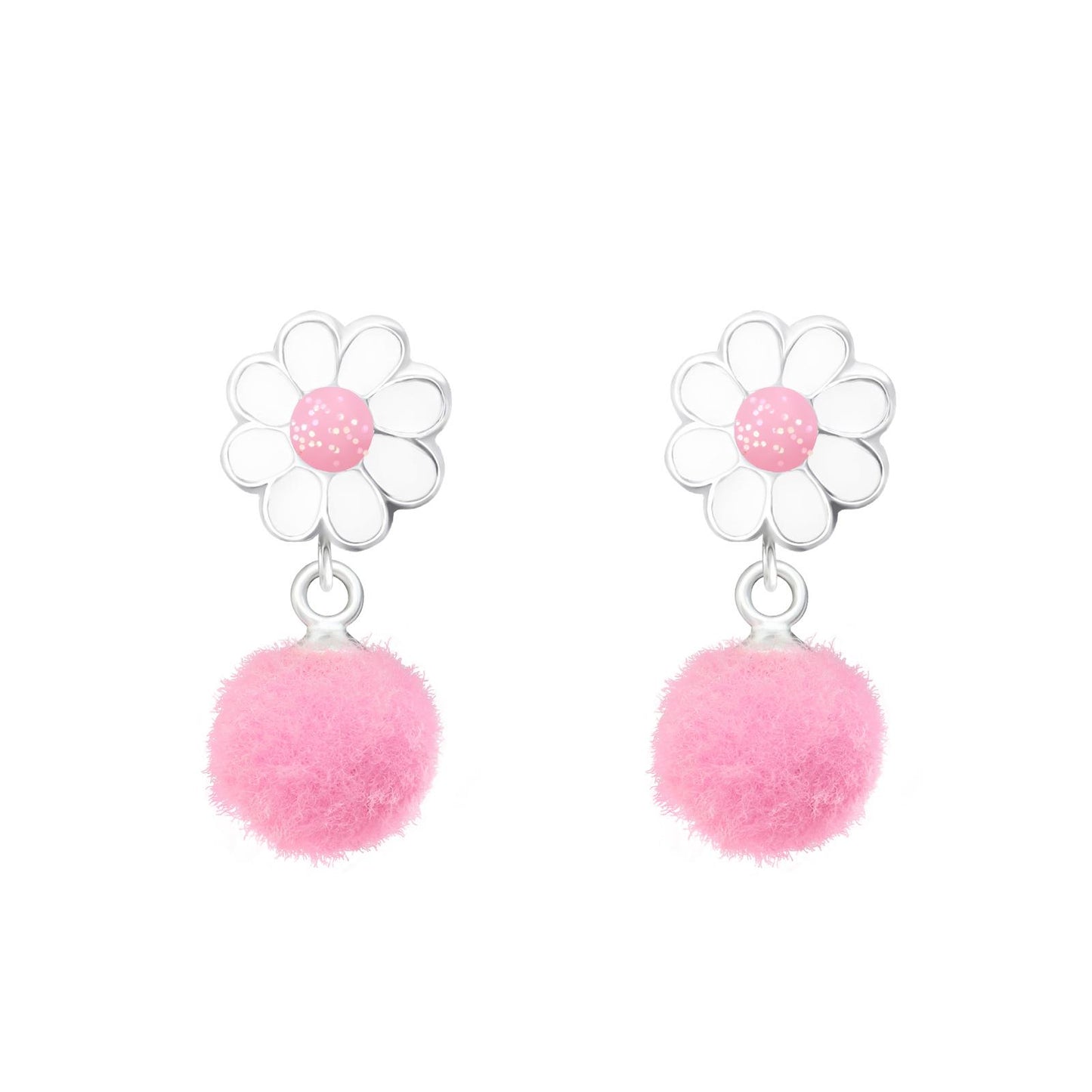 Mädchen Ohrringe Blumen aus 925 Silber