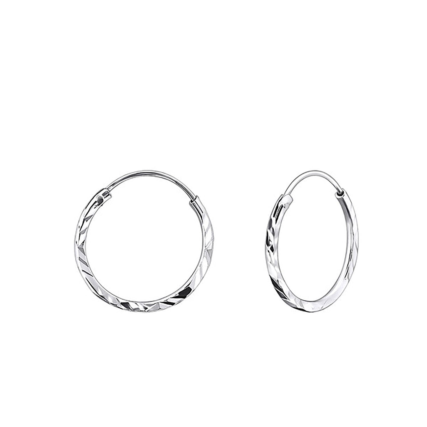 Kinder Creolen Motiv aus 925 Silber