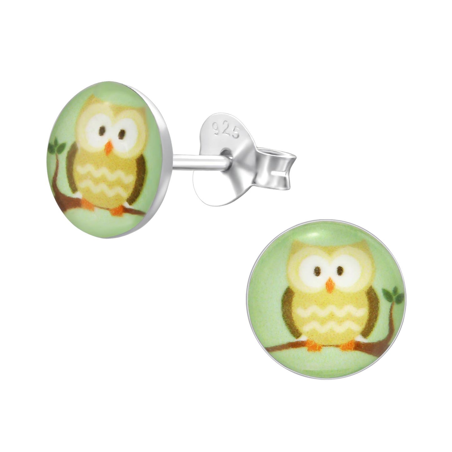 Mädchen Ohrringe Eulen aus 925 Silber