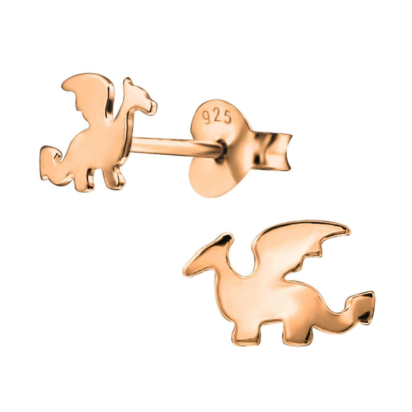 Jungen Ohrringe Drachen aus 925 Silber