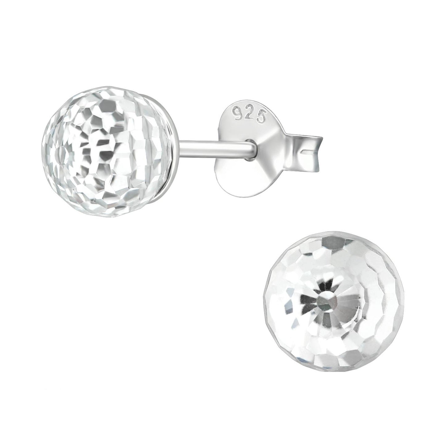 Kinder Ohrringe Discokugel aus 925 Silber