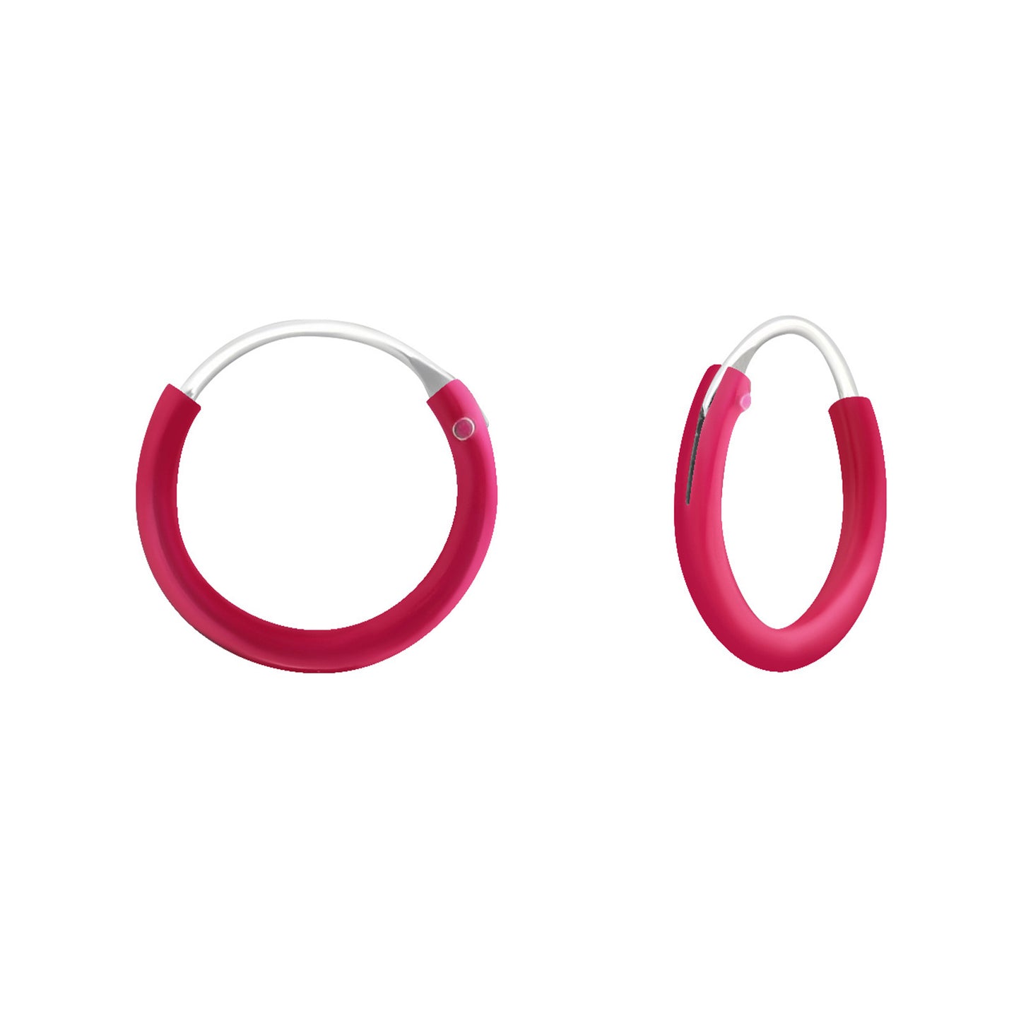 Kinder Creolen Motiv aus 925 Silber