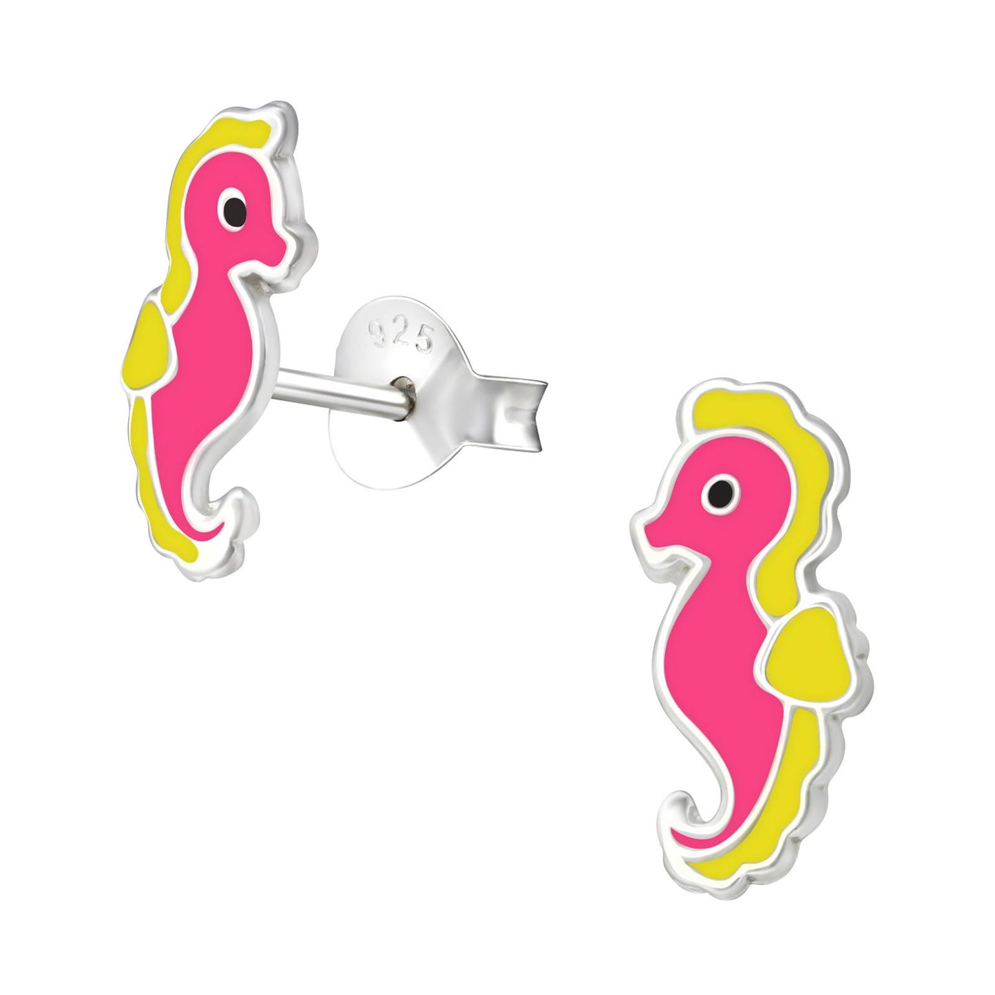 Mädchen Ohrringe Seepferdchen aus 925 Silber