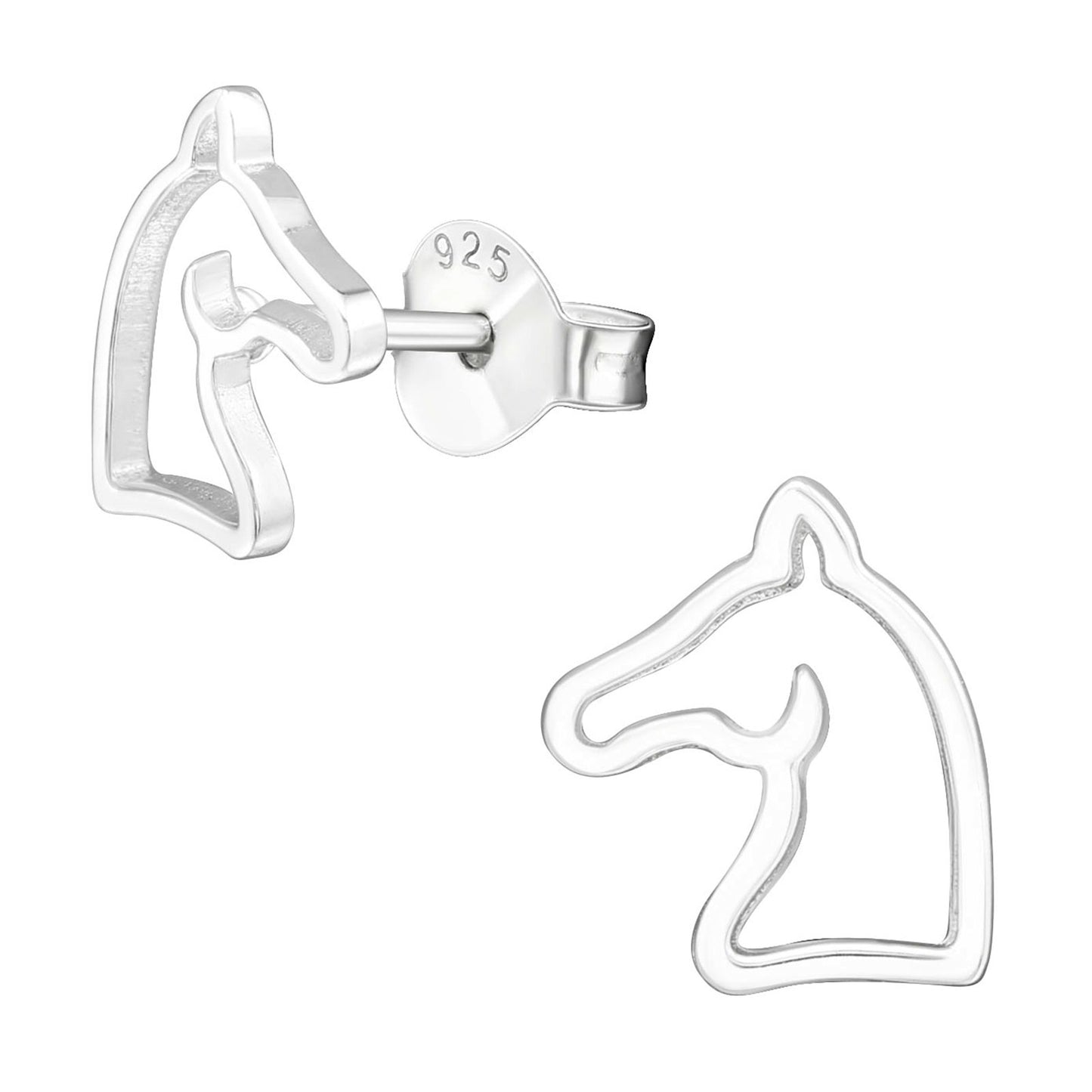 Mädchen Ohrringe Pferde aus 925 Silber