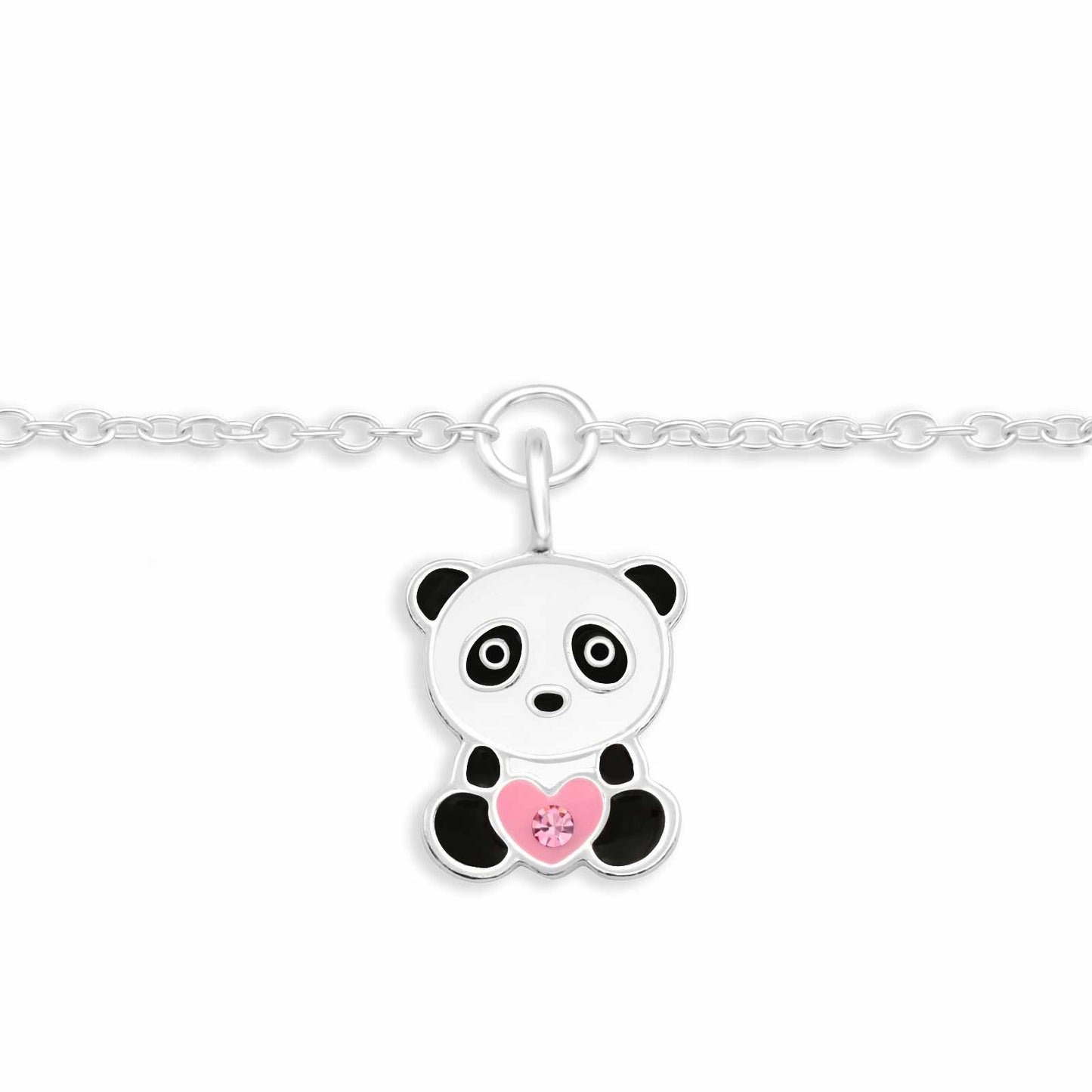 Kinder Armkette Panda aus 925 Silber