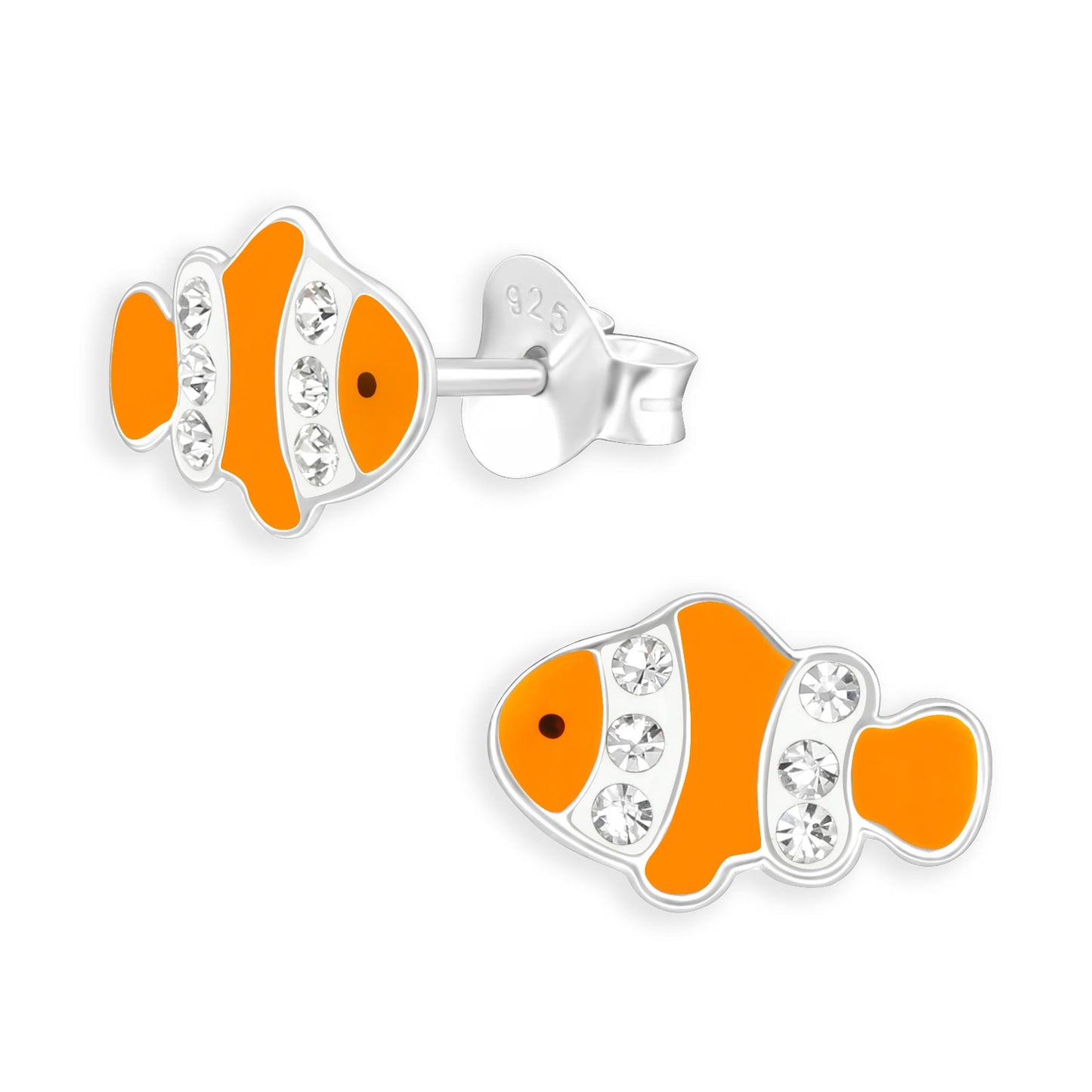 Kinder Ohrringe Anemonenfisch aus 925 Silber