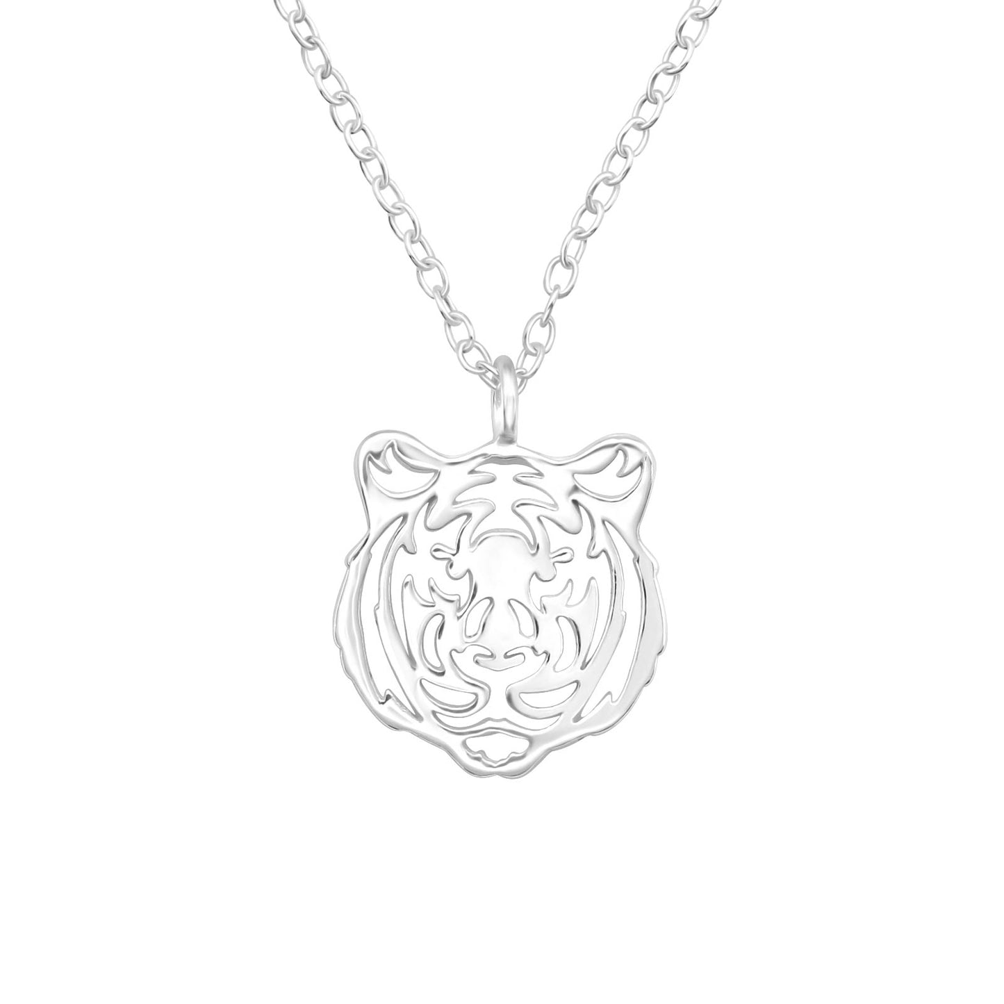 Kinder Halskette Tiger aus 925 Silber
