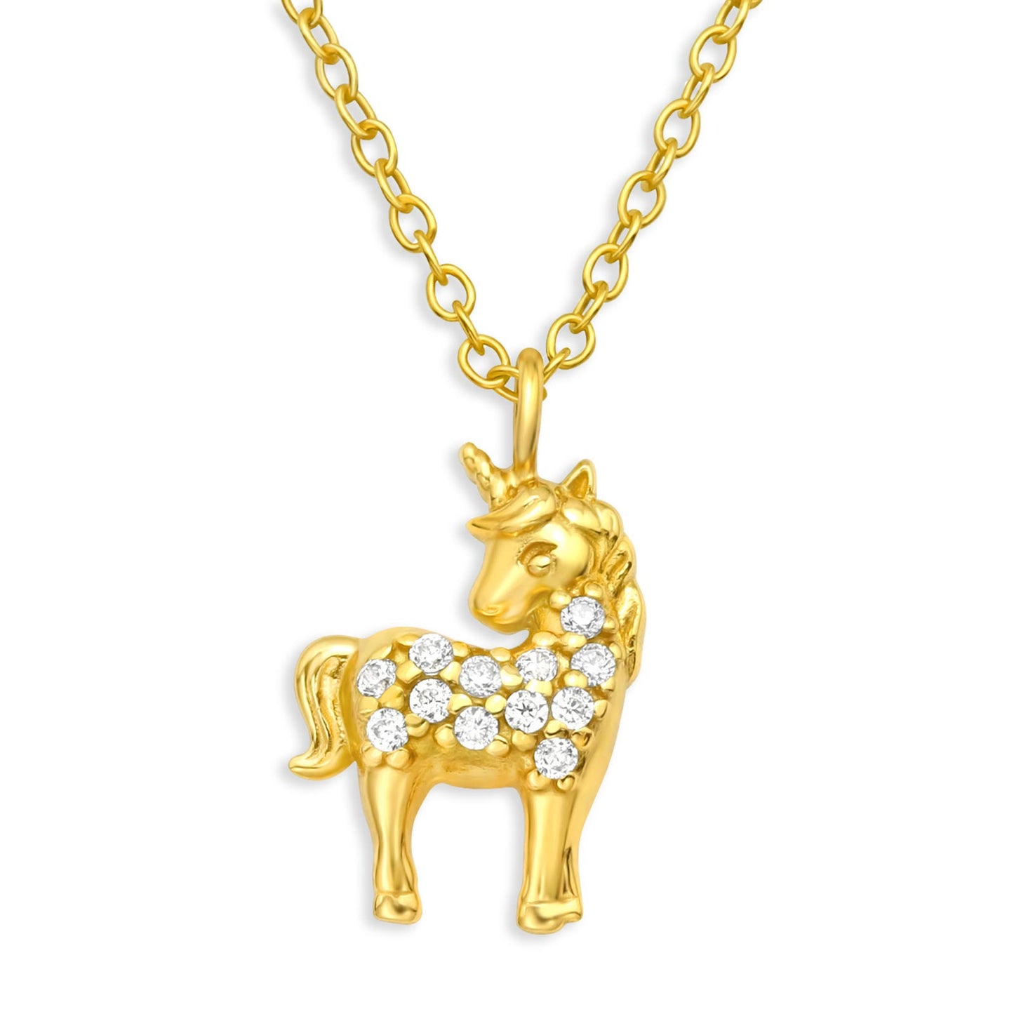 Kinder Halskette Einhorn aus 925 Silber