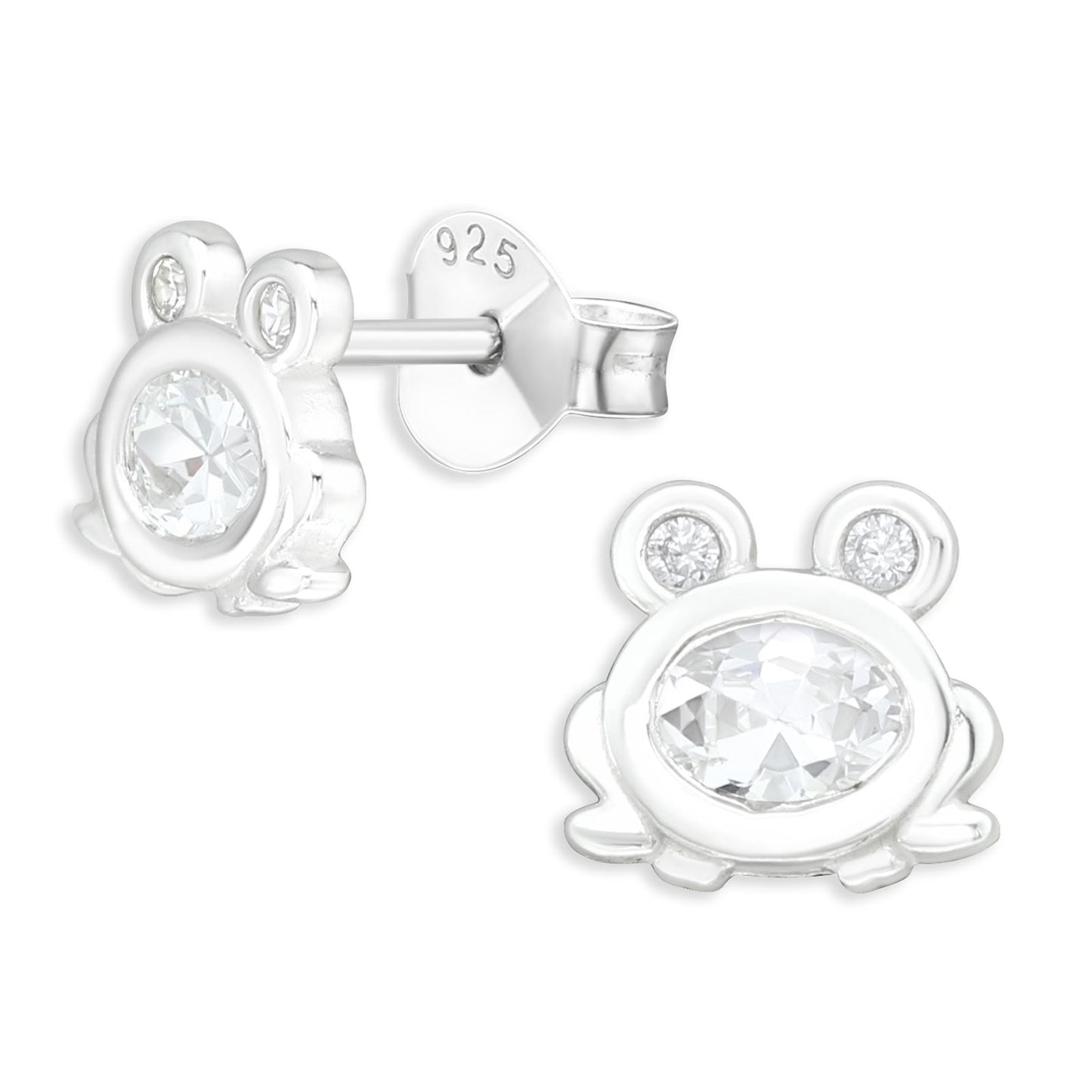 Kinder Ohrringe Frosch aus 925 Silber