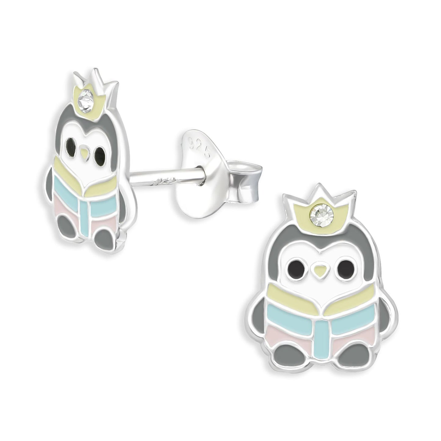 Kinder Ohrringe Pinguin aus 925 Silber
