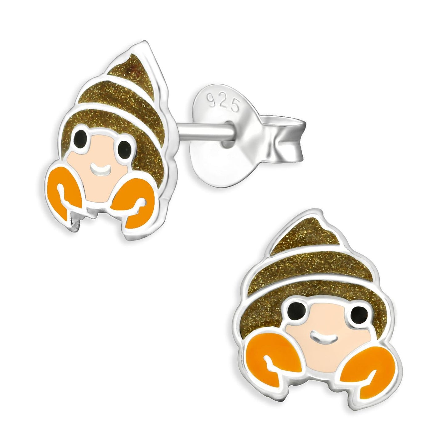 Kinder Ohrringe Krebs aus 925 Silber