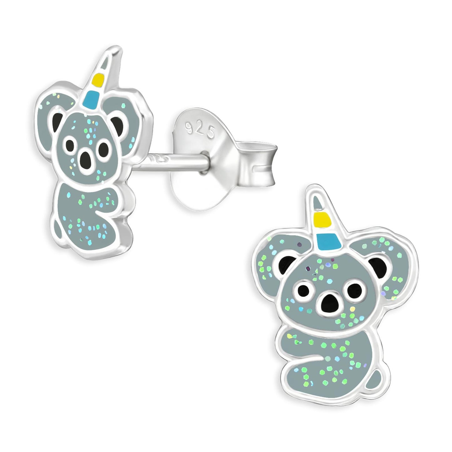 Girls' Koala Unicorn Earrings made of 925 Silver