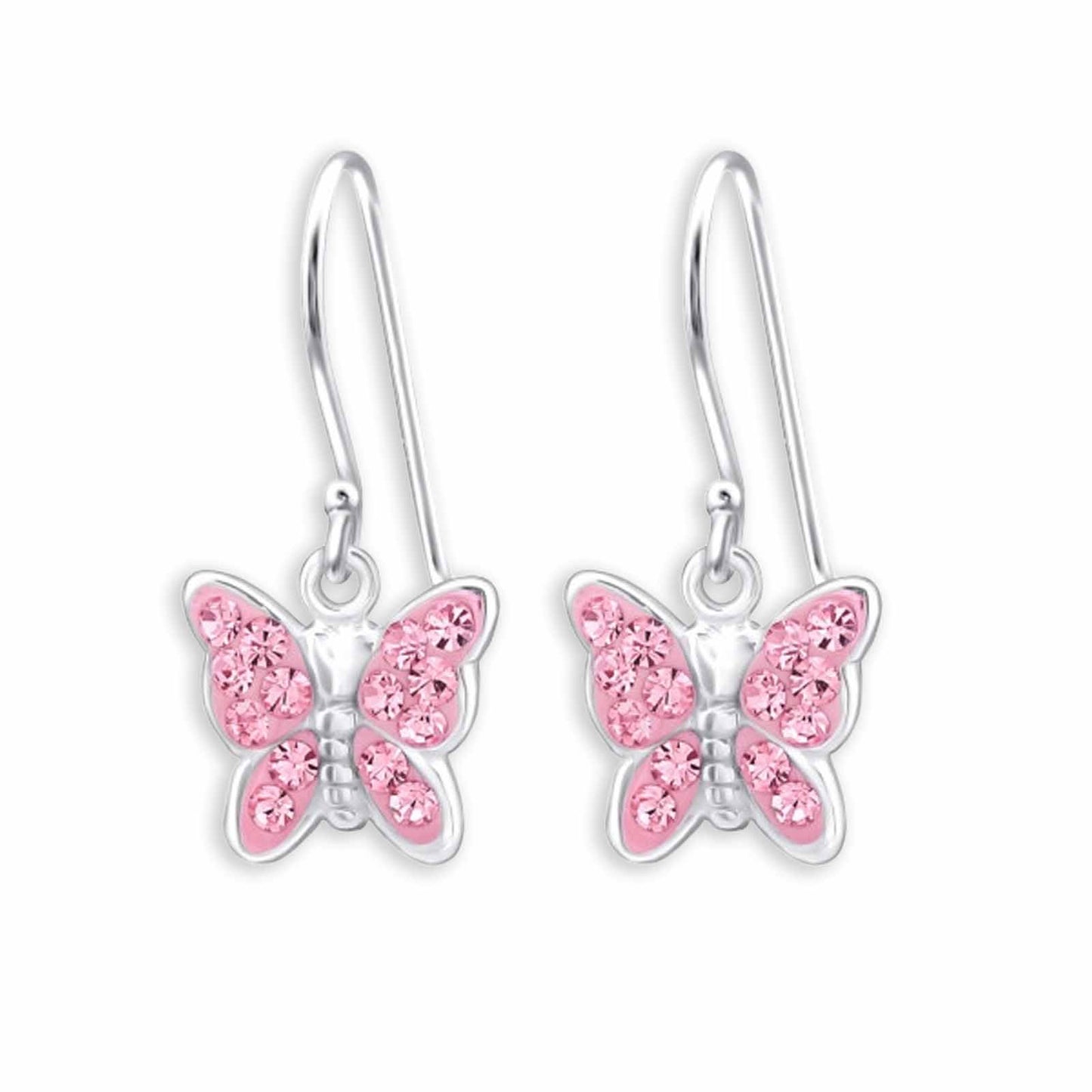 Mädchen Ohrstecker Schmetterling aus 925 Silber