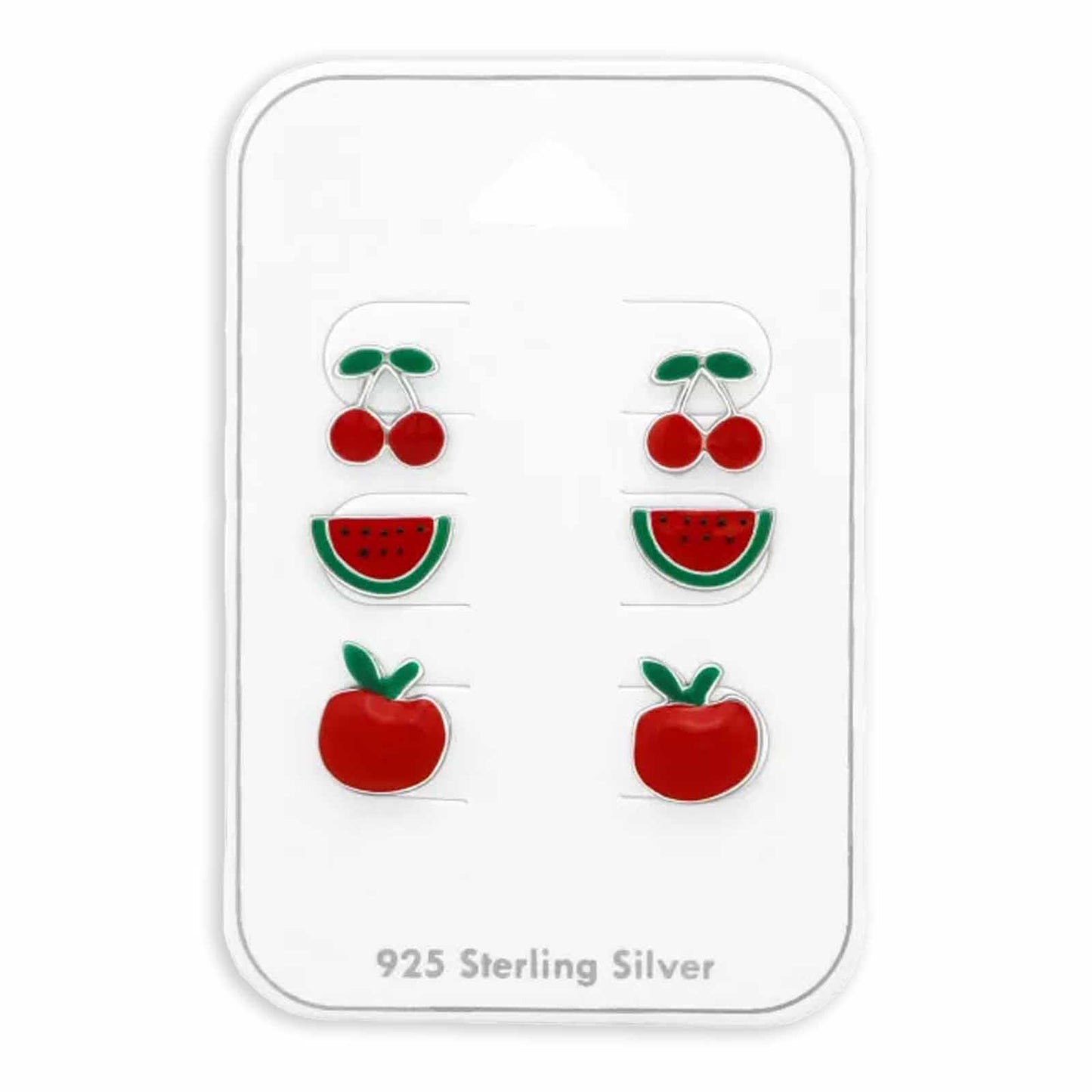 Kinder Ohrstecker Frucht aus 925 Silber