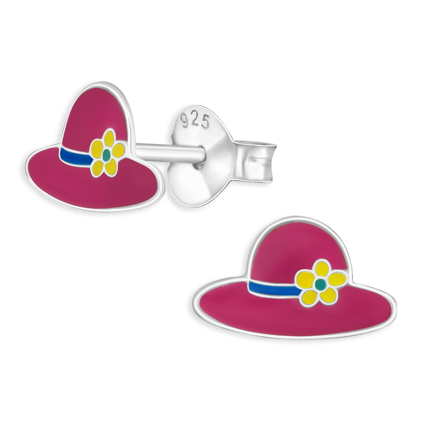 Kinder Ohrringe Hut aus 925 Silber