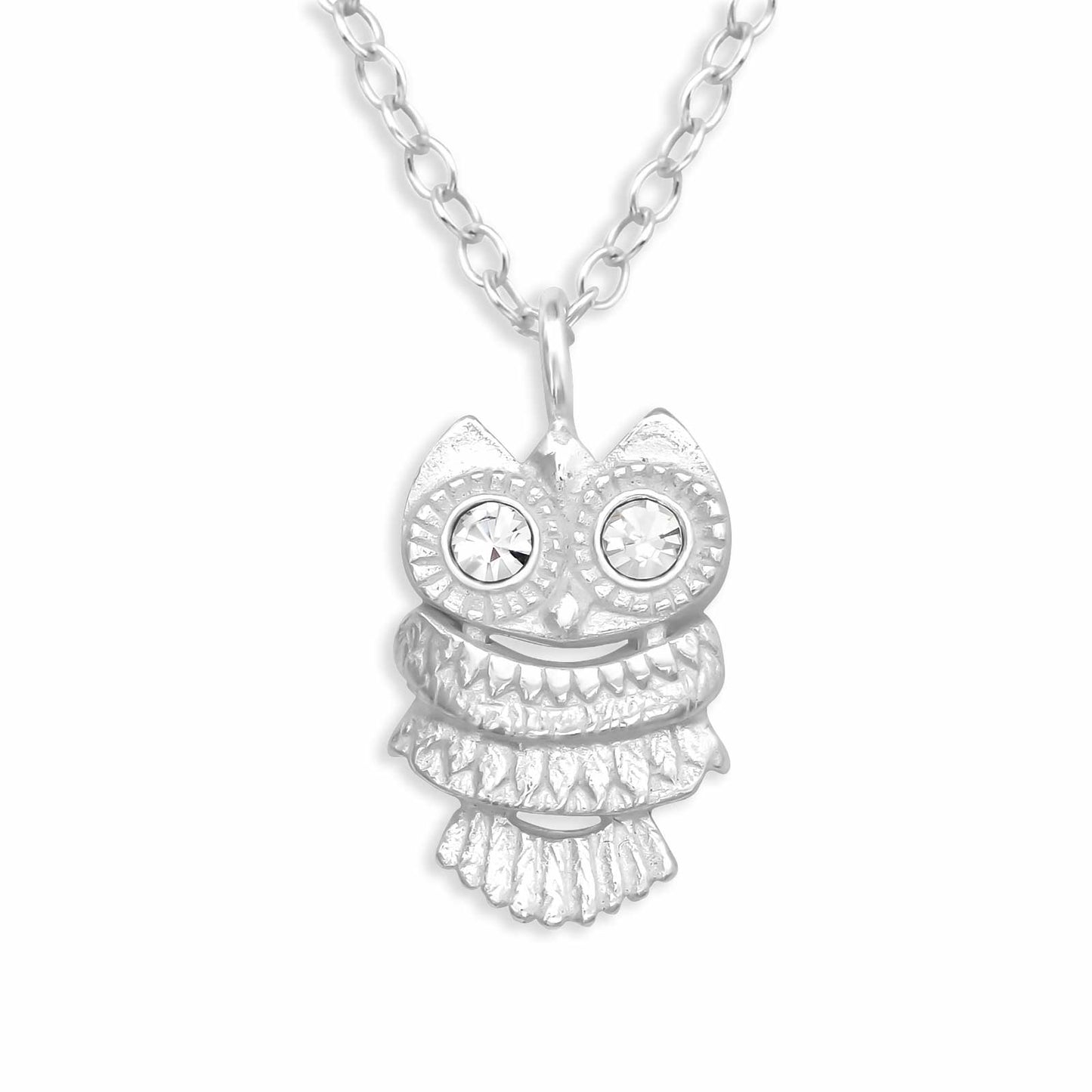 Kinder Halskette Eulen aus 925 Silber