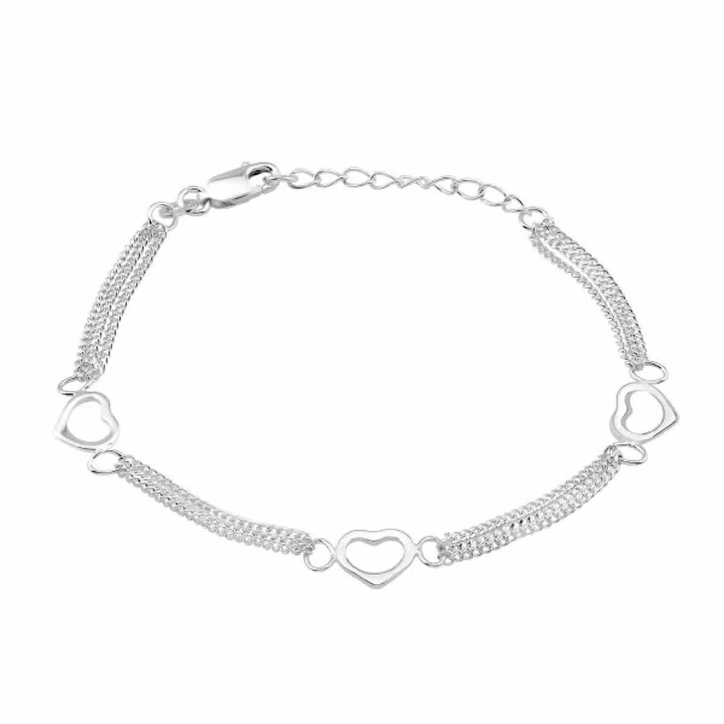 Kinder Armband Herzarmband aus 925 Silber