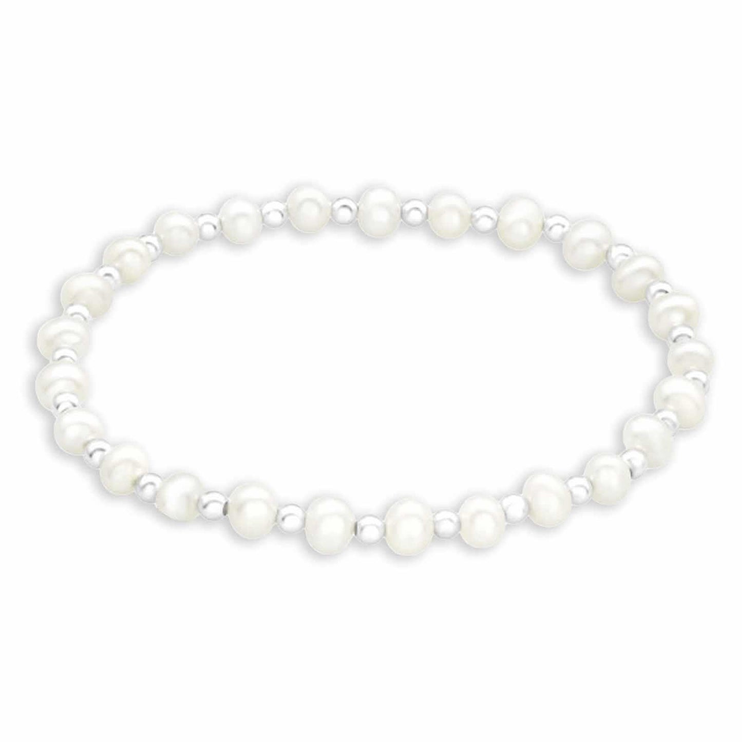 Kinder Armband Süßwasserperle aus 925 Silber