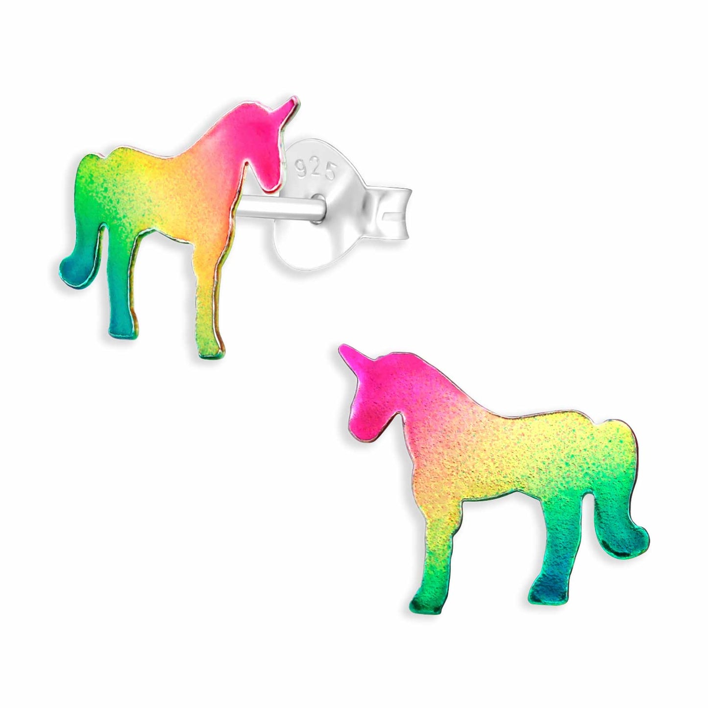 Mädchen Ohrringe Einhorn aus 925 Silber