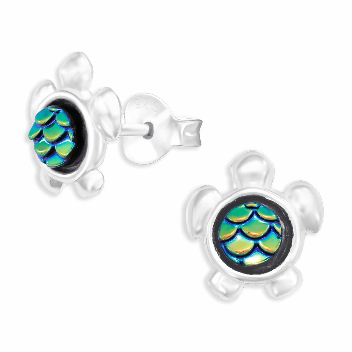 Children's turtle earrings made of 925 silver
