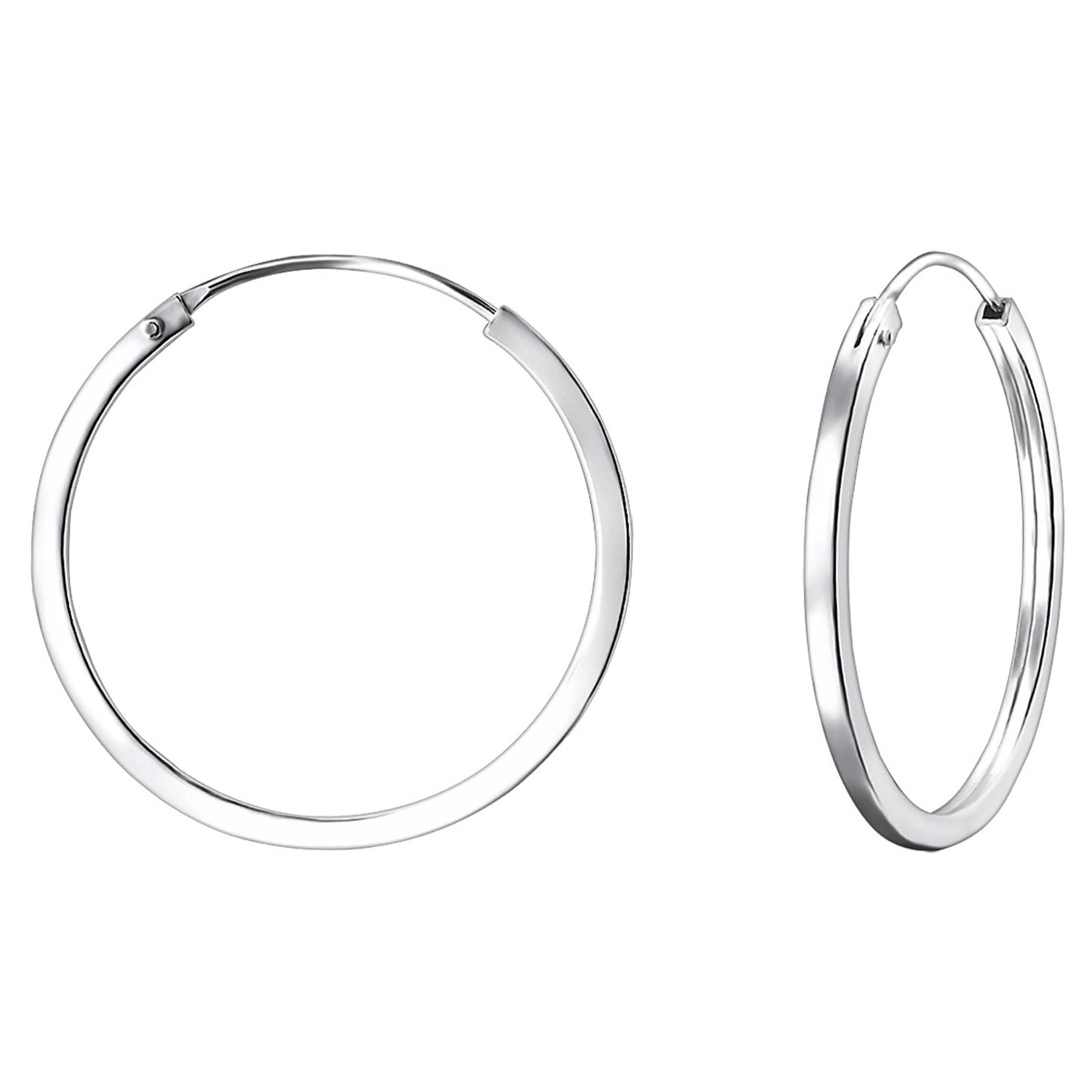 Kinder Creolen Motiv aus 925 Silber