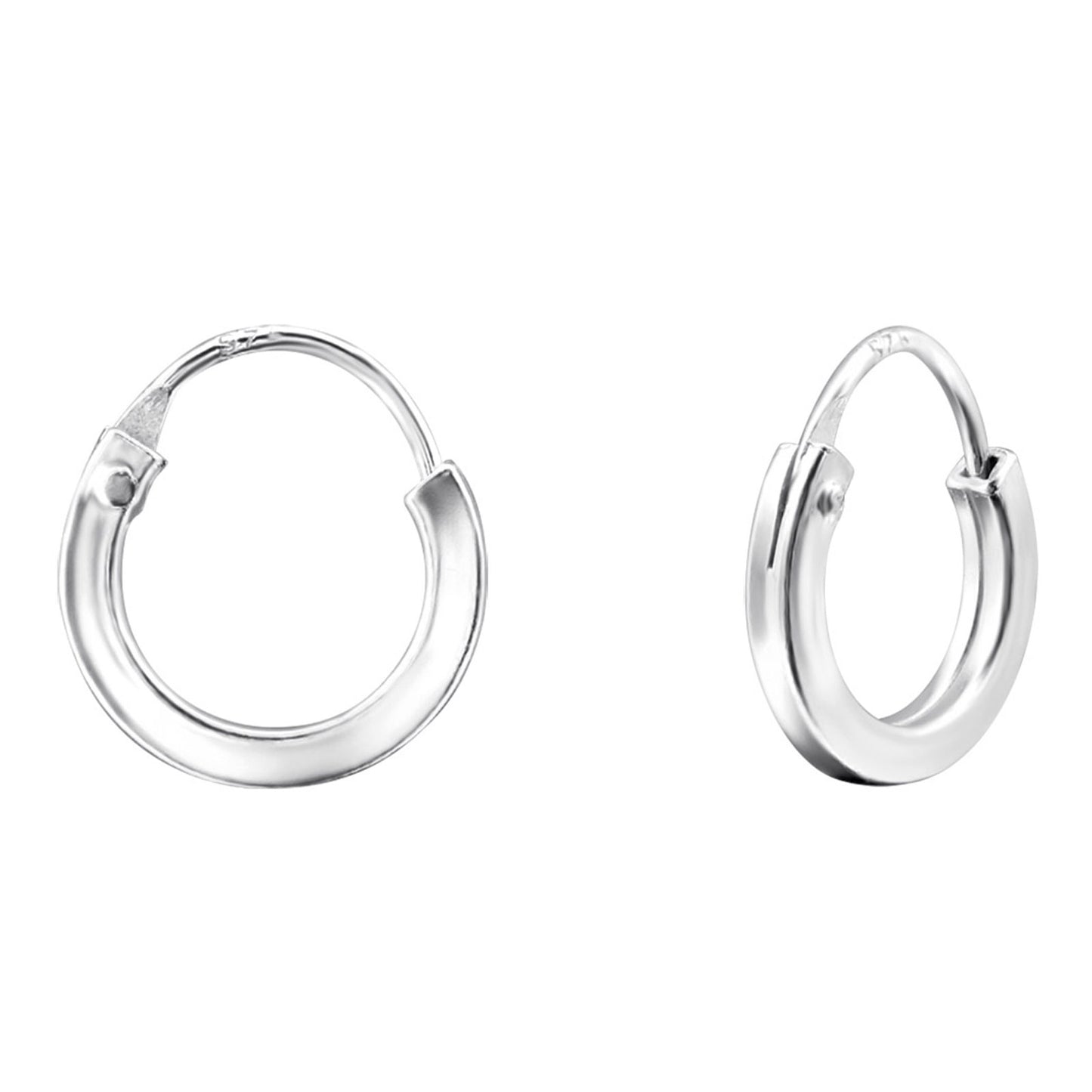 Kinder Creolen Motiv aus 925 Silber