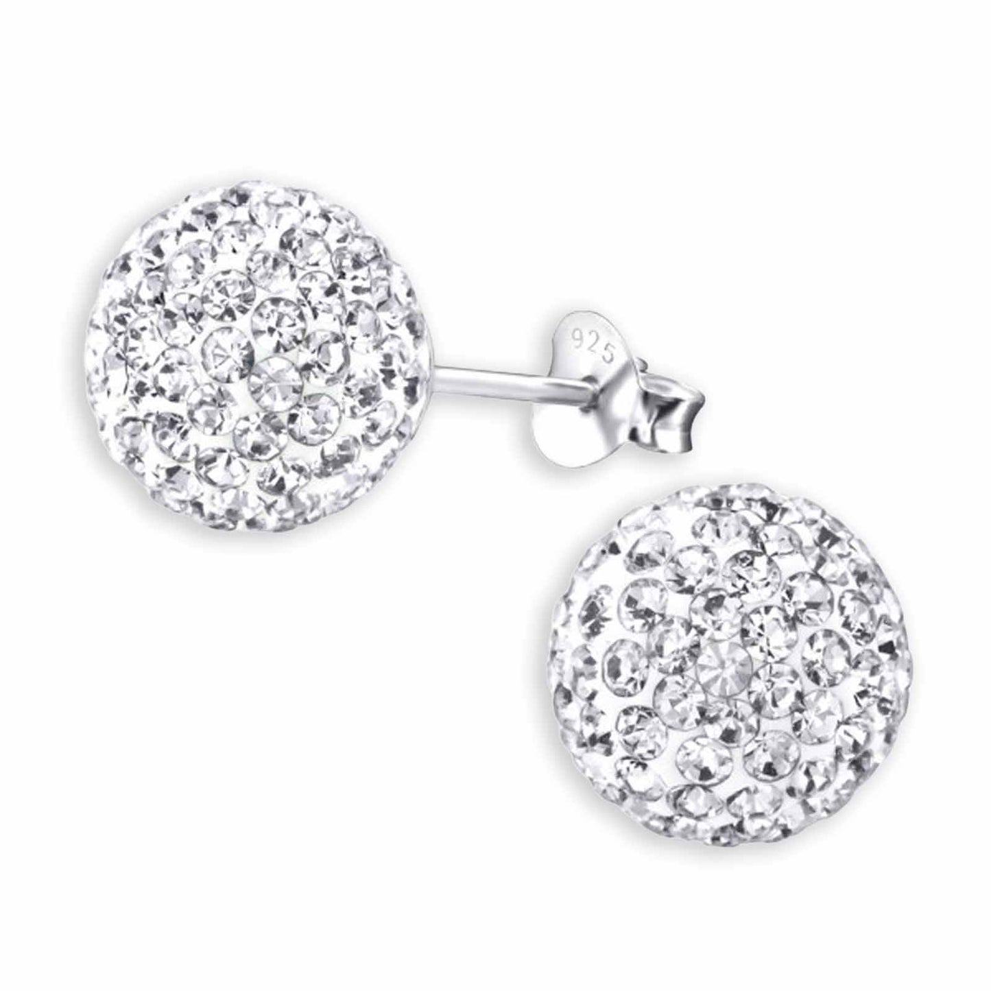 Kinder Ohrstecker Kugel 10mm aus 925 Silber