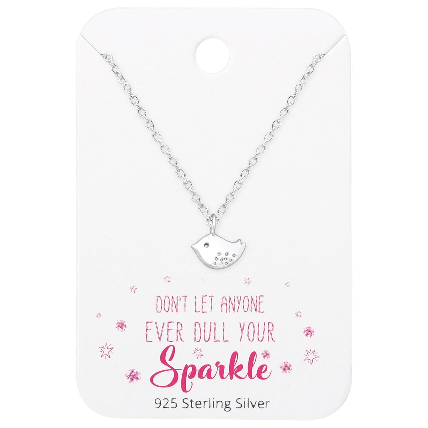 Kinder Halskette Vogel aus 925 Silber