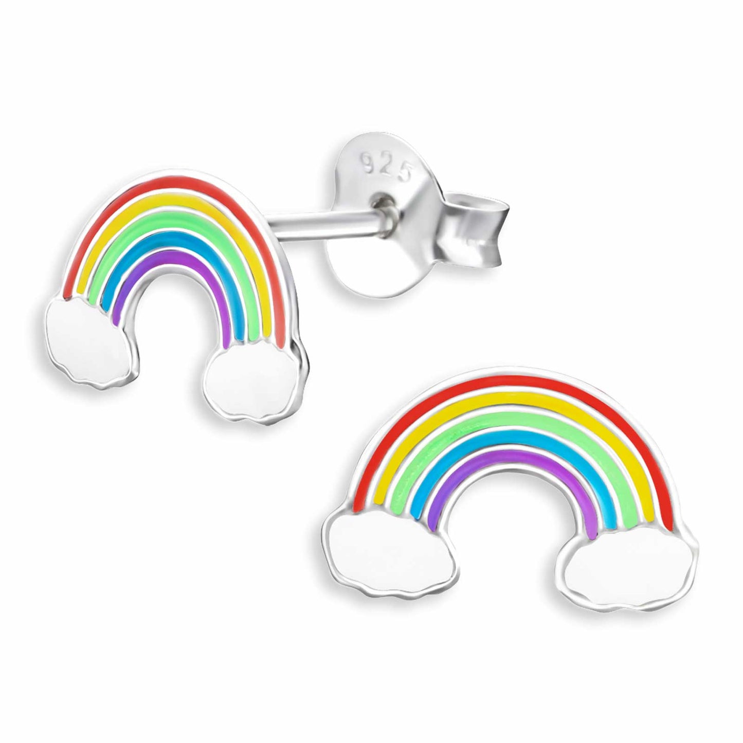 Children's Rainbow Earrings made of 925 Silver