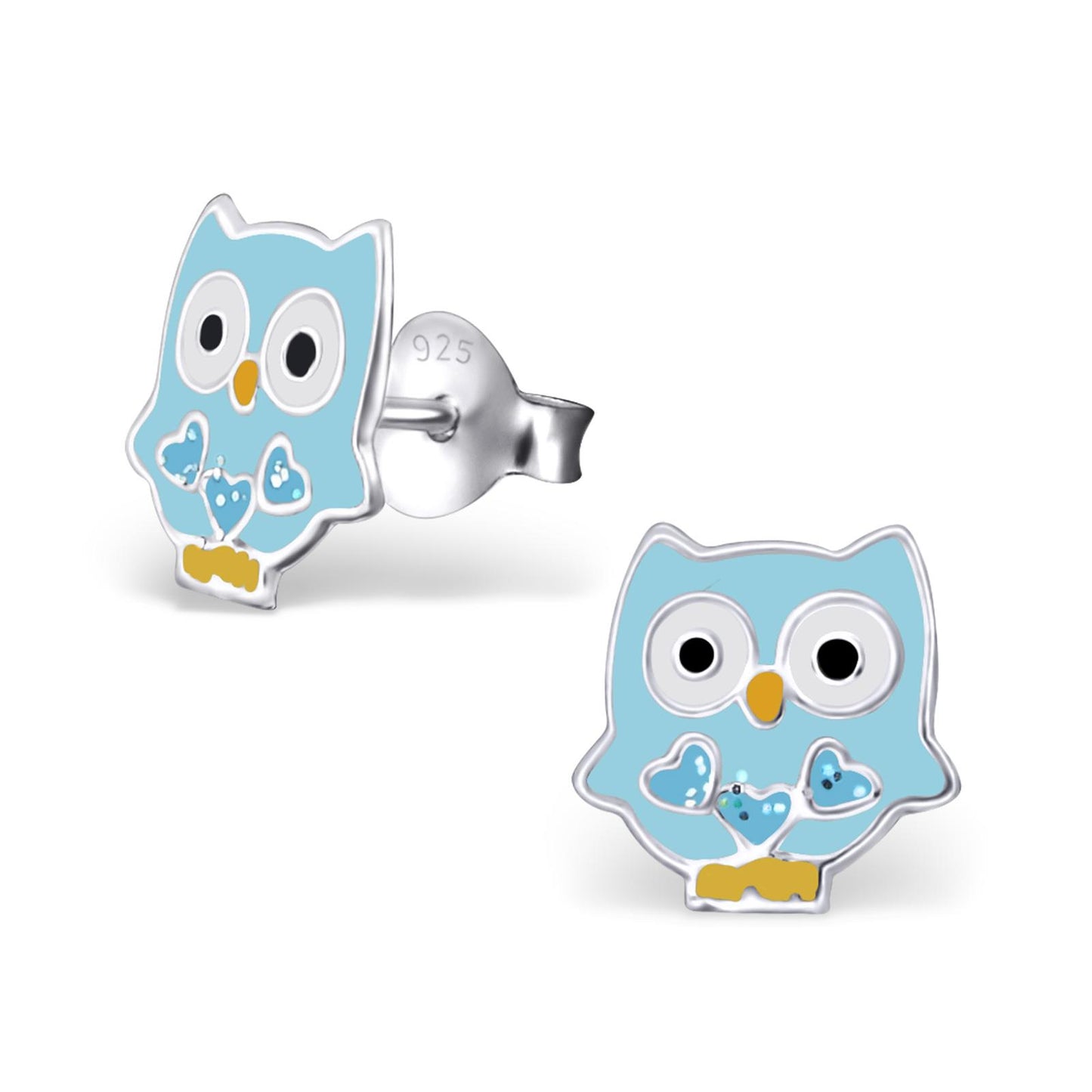 Mädchen Ohrringe Eulen aus 925 Silber