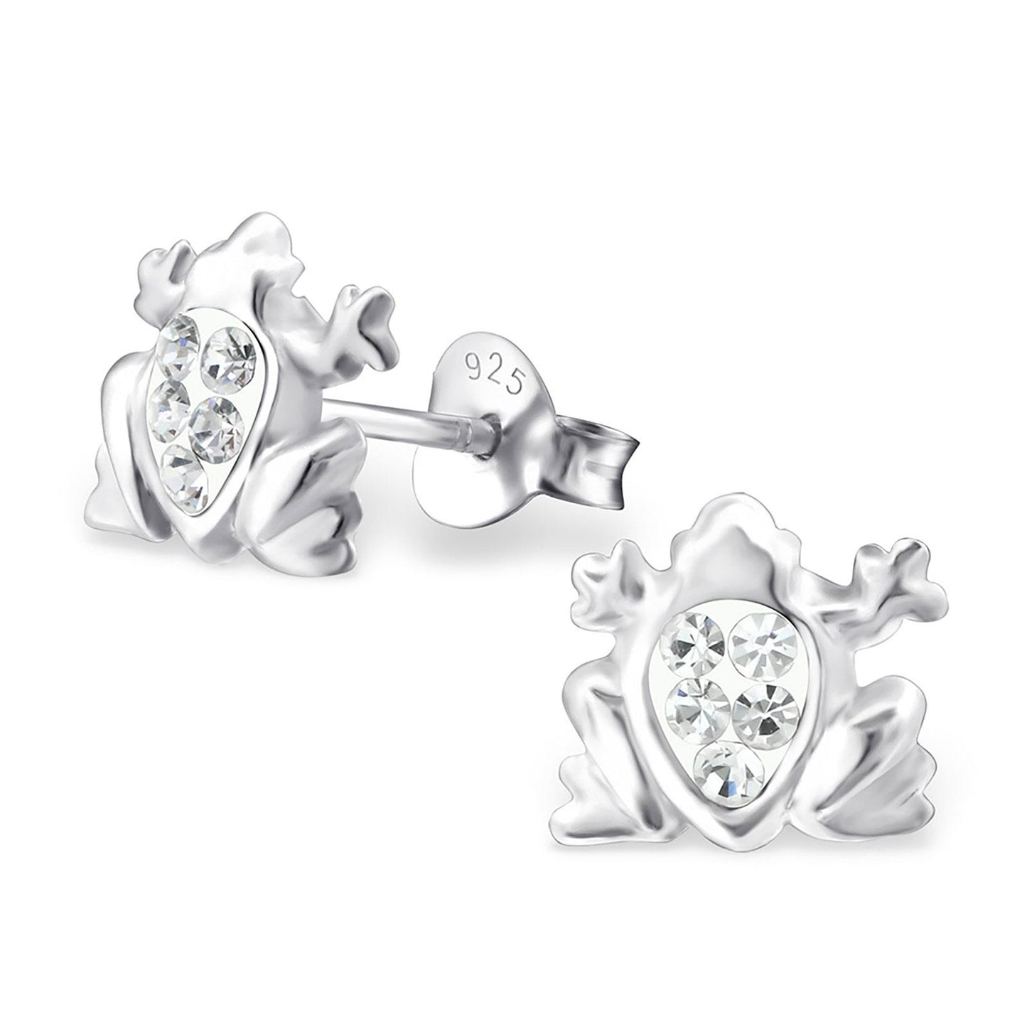 Kinder Ohrringe Frosch aus 925 Silber