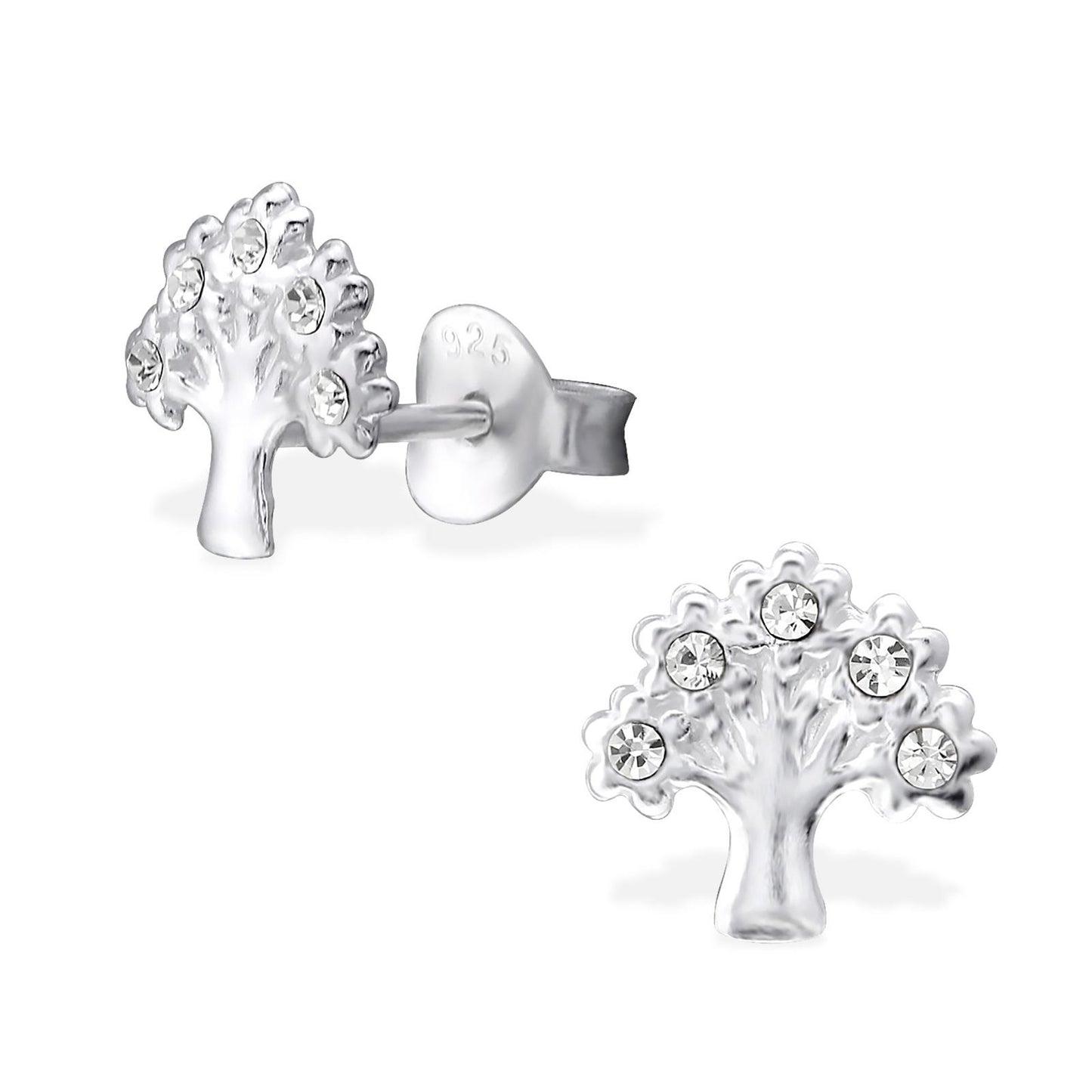 Kinderoorbellen Levensboom, gemaakt van 925 zilver.