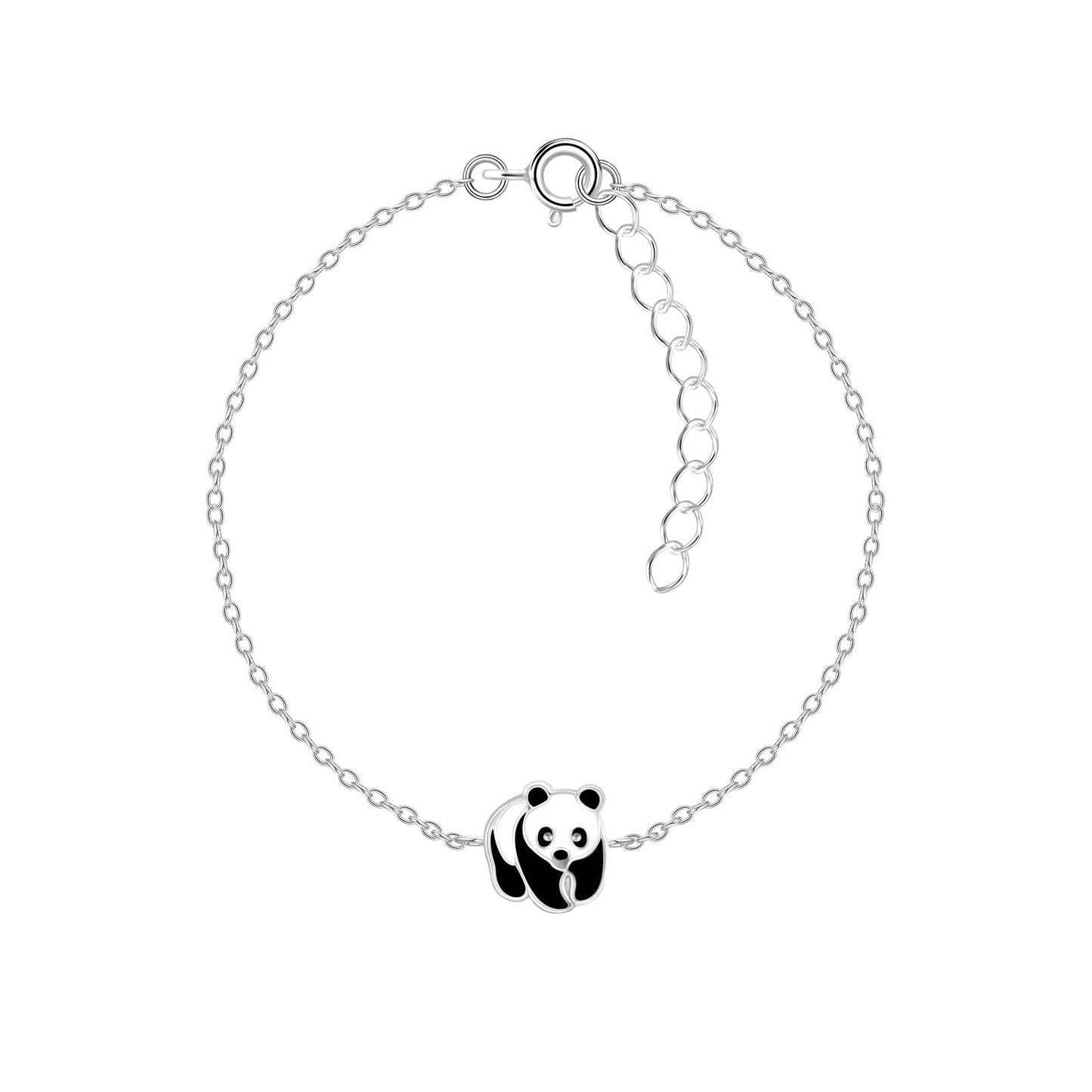 Kinder Armband Panda aus 925 Silber