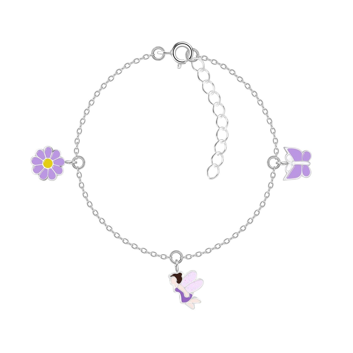 Kinder Armband Lila Lover aus 925 Silber