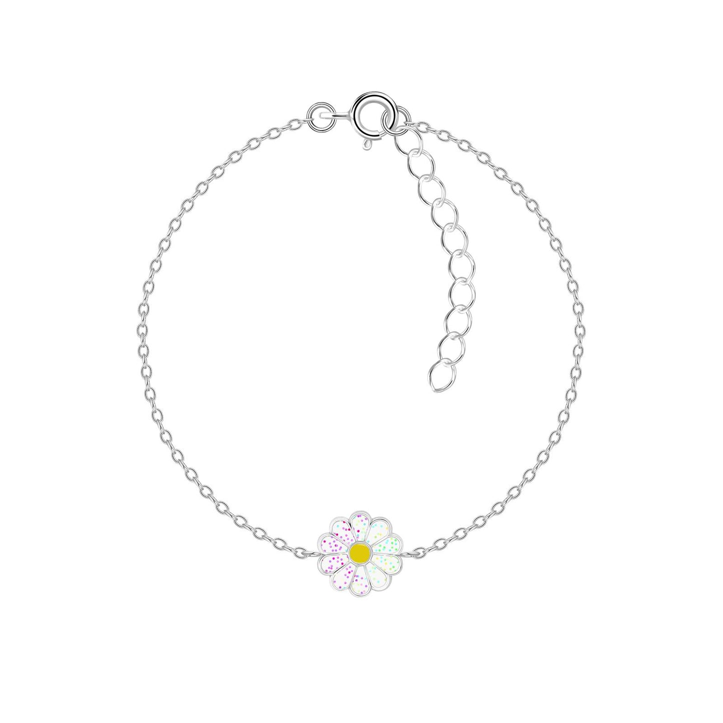 Kinder Armband Blumen aus 925 Silber