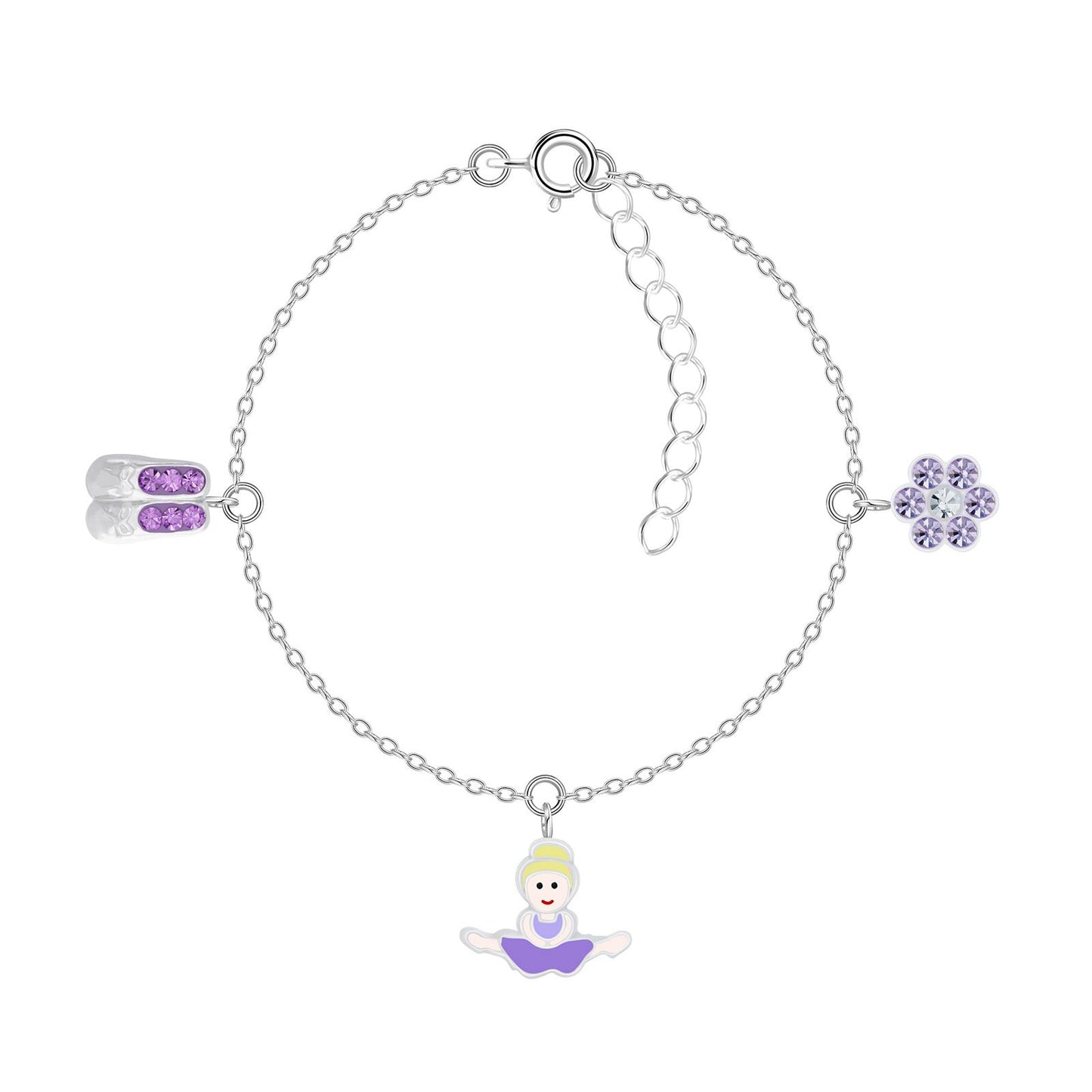 Kinder Armband Ballerina aus 925 Silber