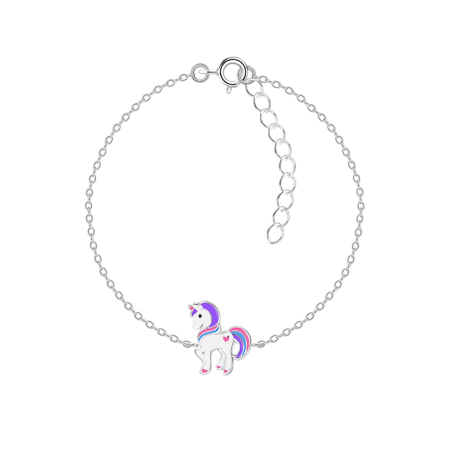 Children's Unicorn Bracelet made of 925 Silver