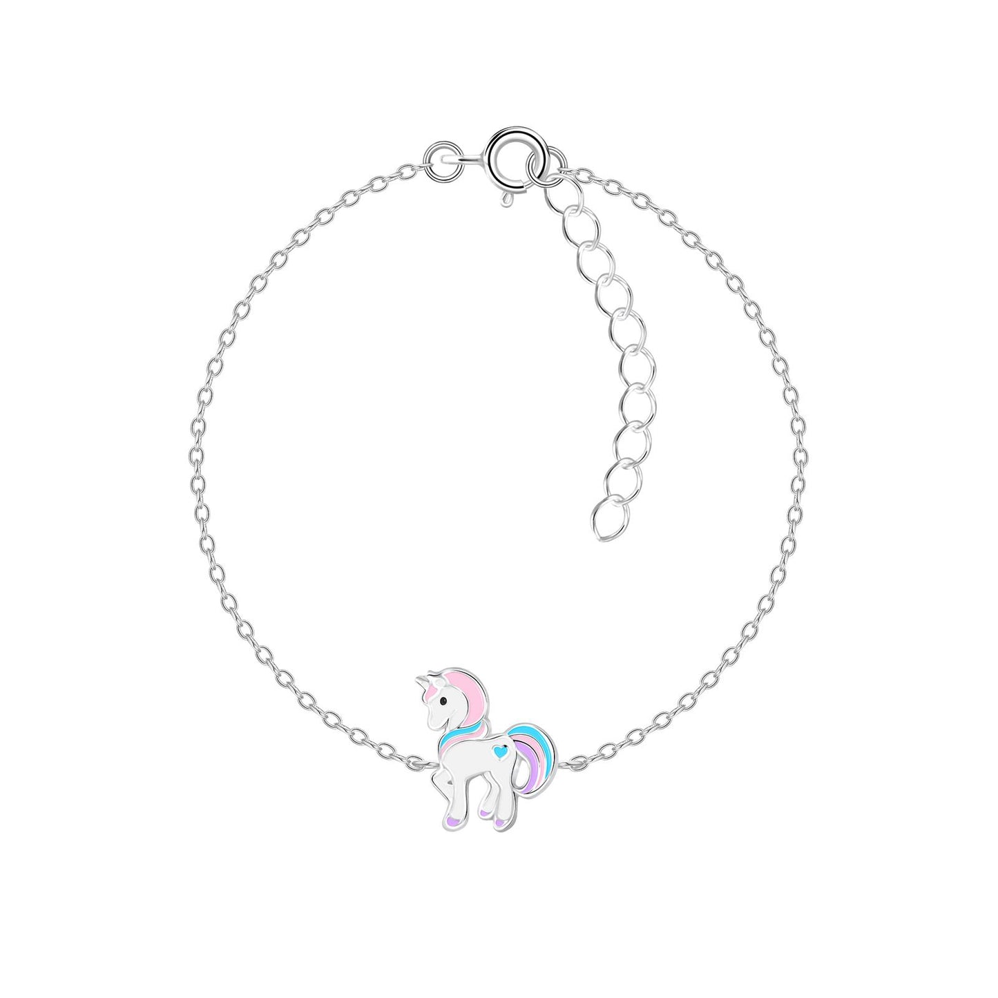 Kinder Armband Einhorn aus 925 Silber