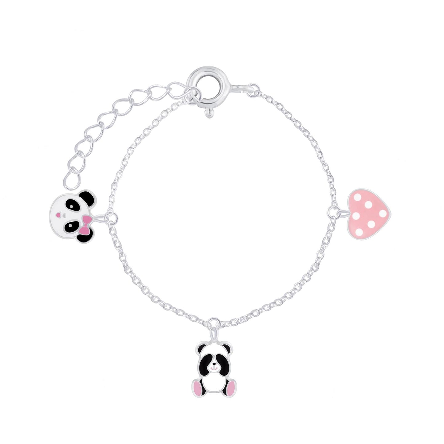 Kinder Armband Pandaliebhaber aus 925 Silber