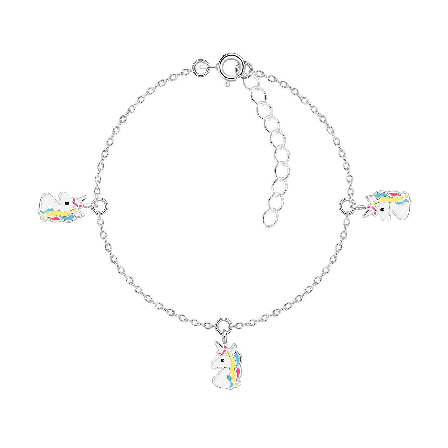 Kinder Armband Einhorn aus 925 Silber