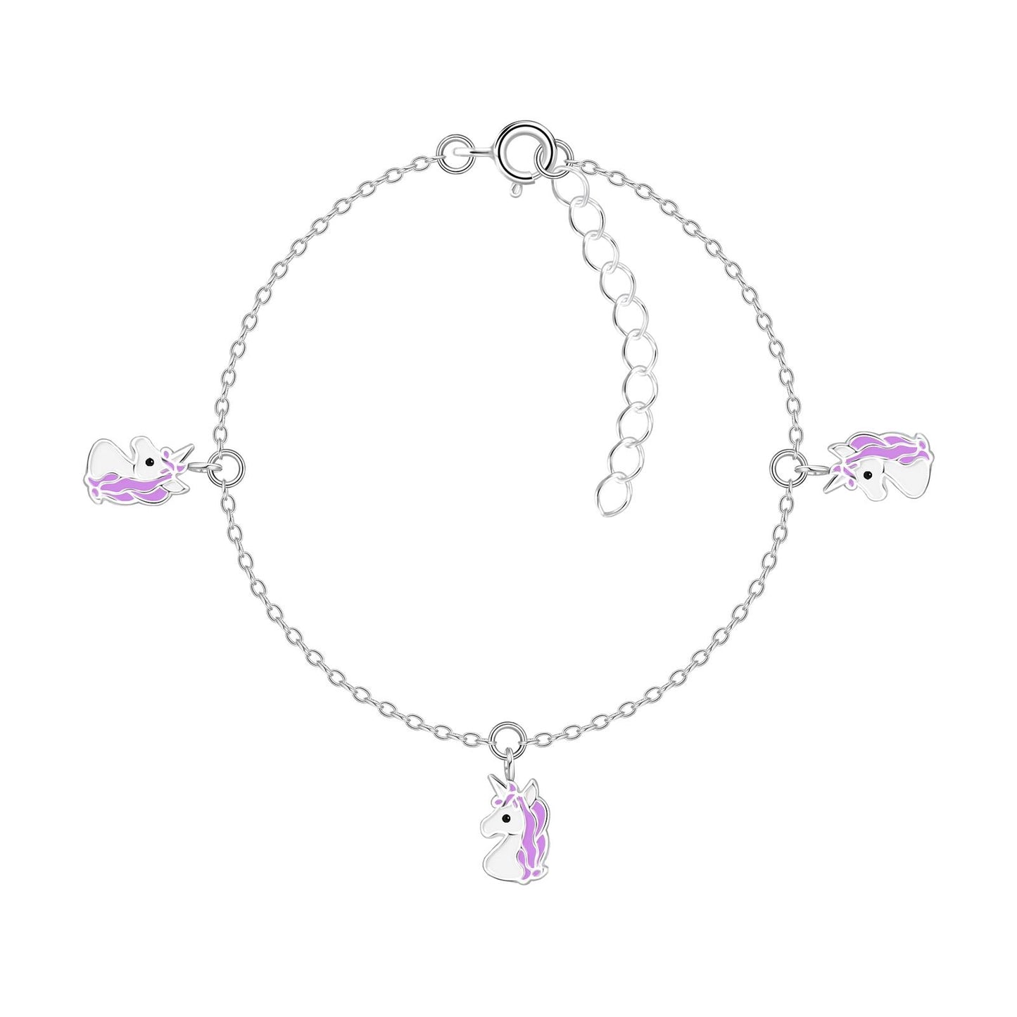 Kinder Armband Einhorn aus 925 Silber