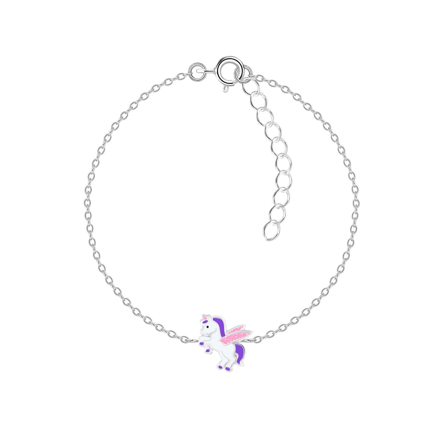 Children's Unicorn Bracelet made of 925 Silver