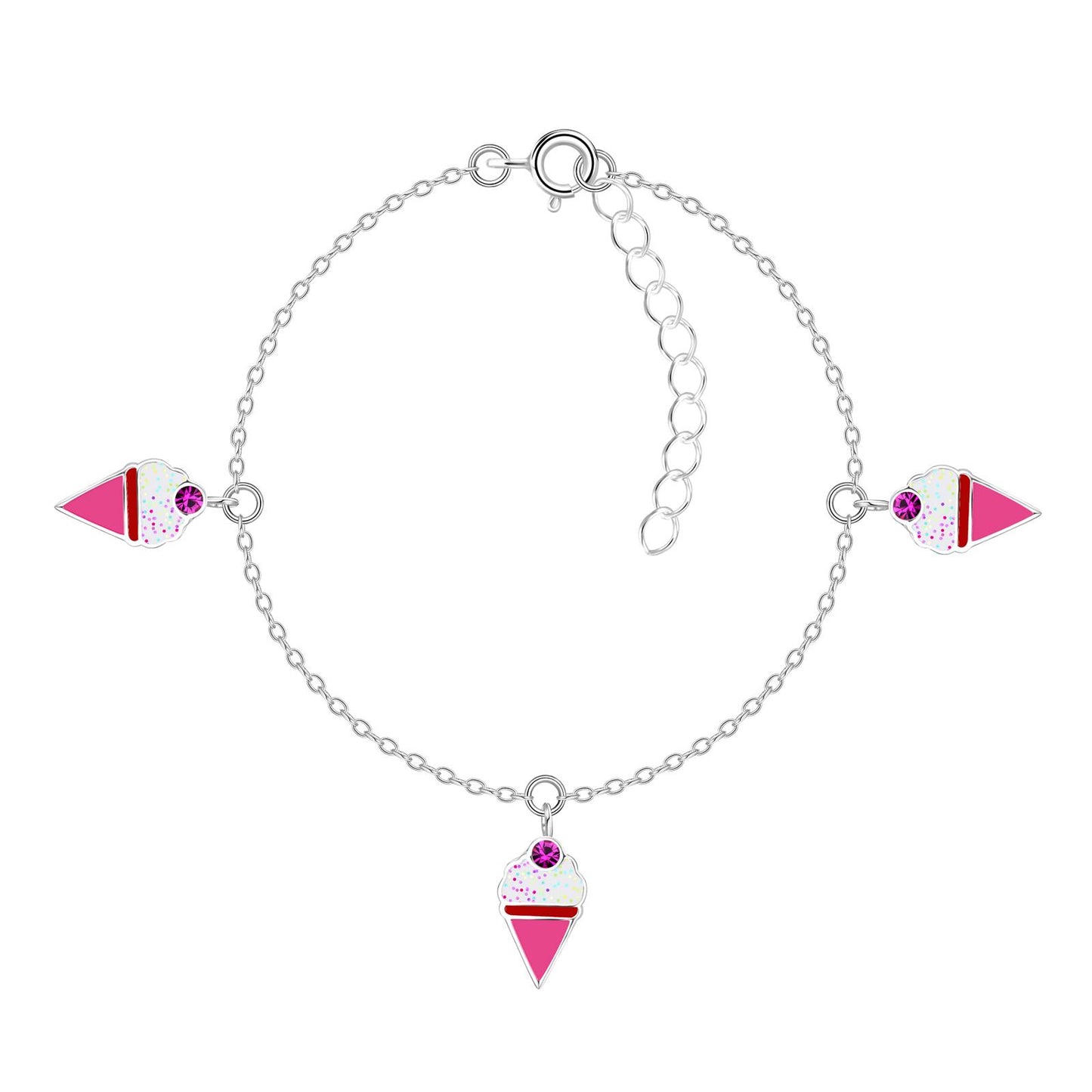 Kinder Armband Eis aus 925 Silber