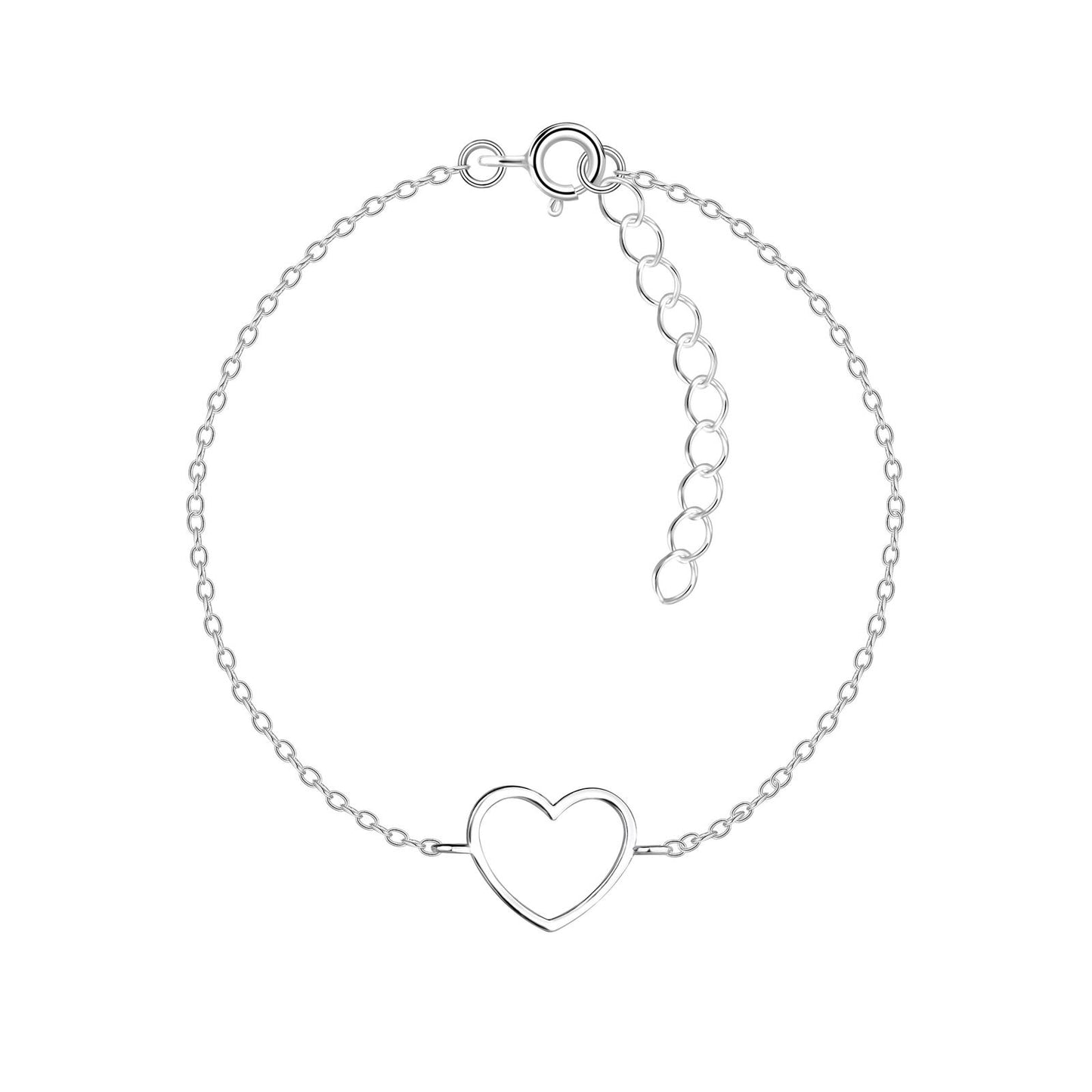 Kinder Armband Herz aus 925 Silber