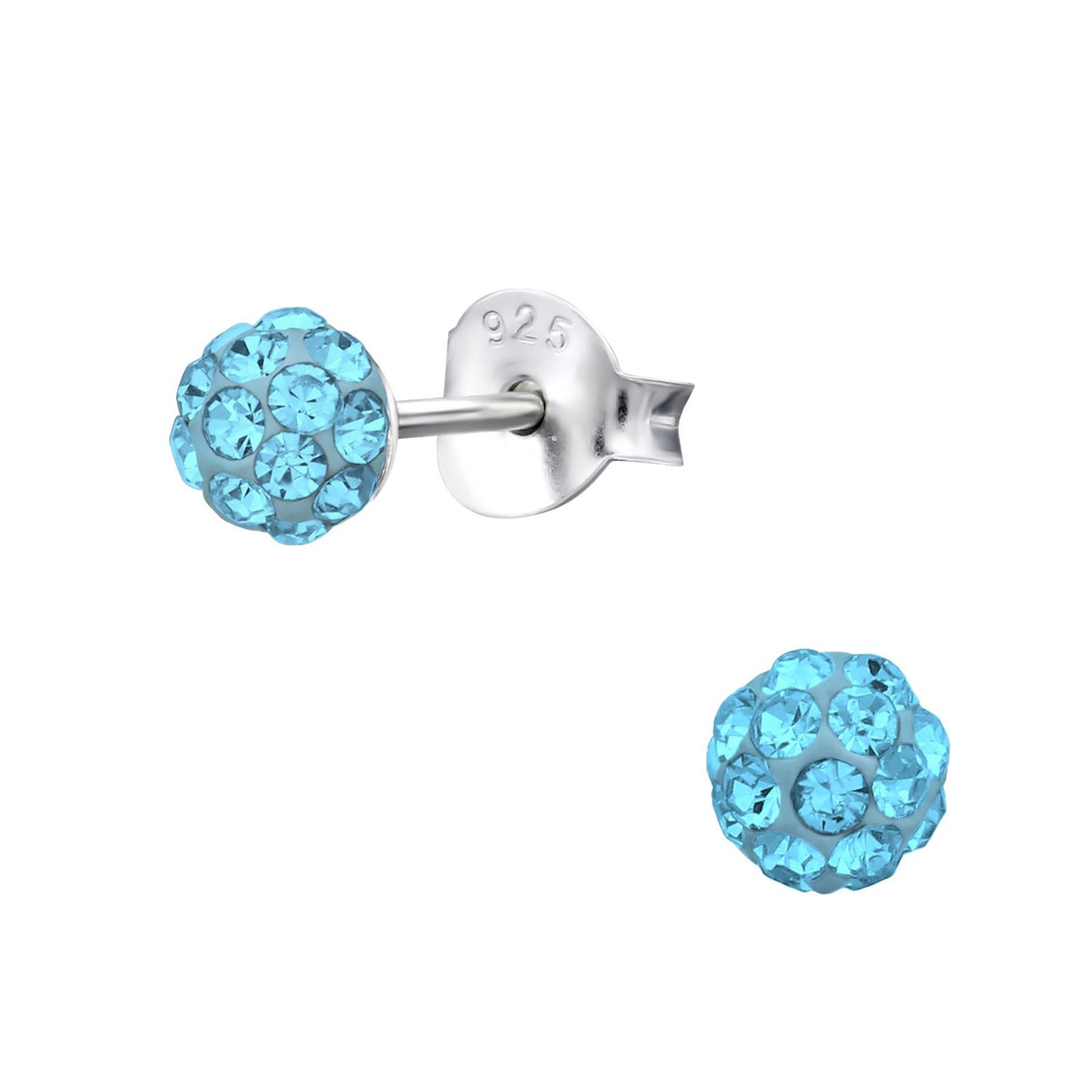 Kinder Ohrringe Kugel aus 925 Silber