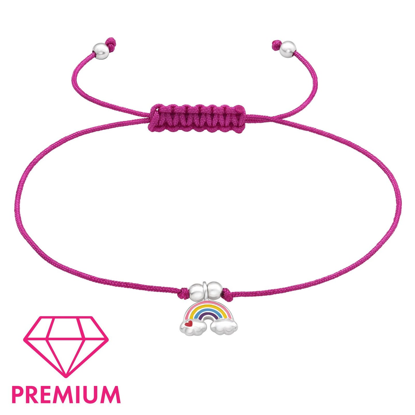 Kinder Armband Regenbogen aus 925 Silber